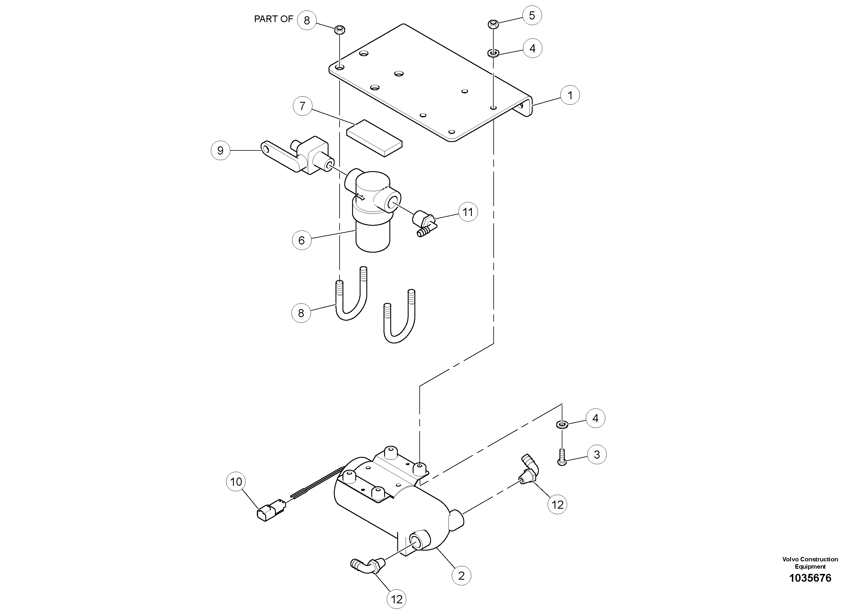 Схема запчастей Volvo PT220RH/PT240RH - 6016 Водяной насос в сборе 
