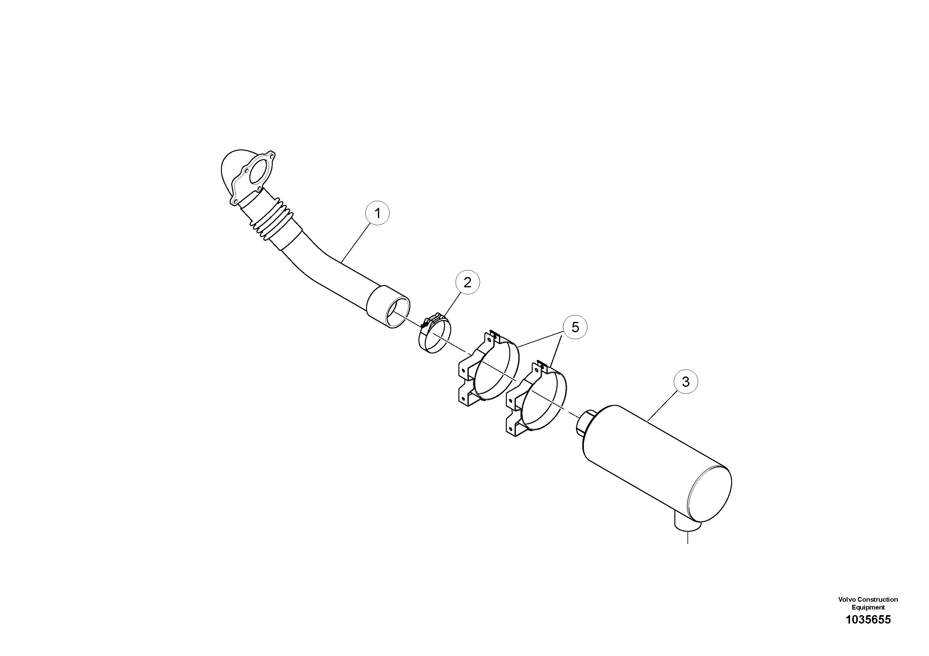 Схема запчастей Volvo PT220RH/PT240RH - 51756 Exhaust Assembly 
