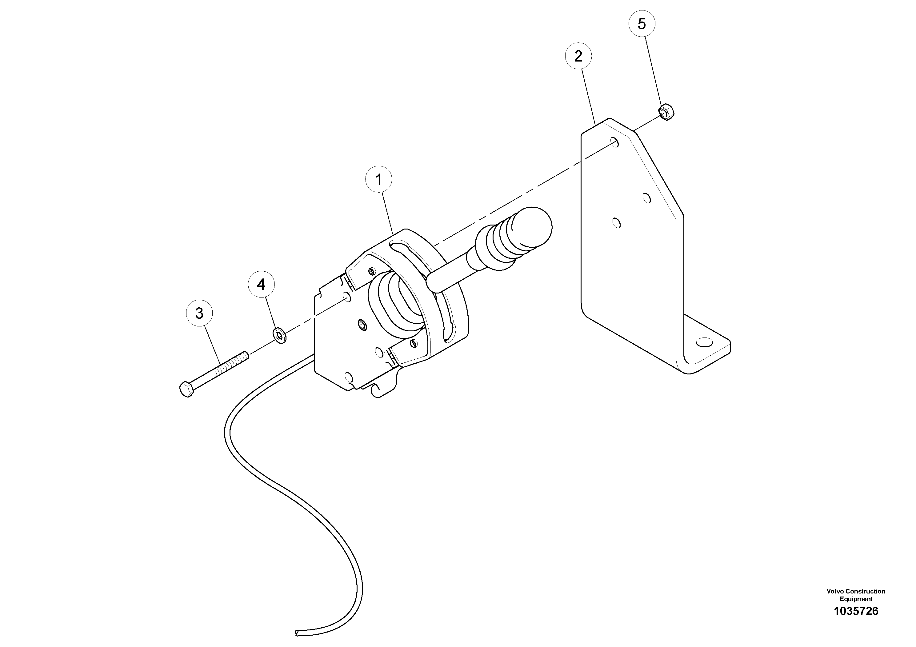 Схема запчастей Volvo PT220RH/PT240RH - 52669 Throttle Lever Assembly 