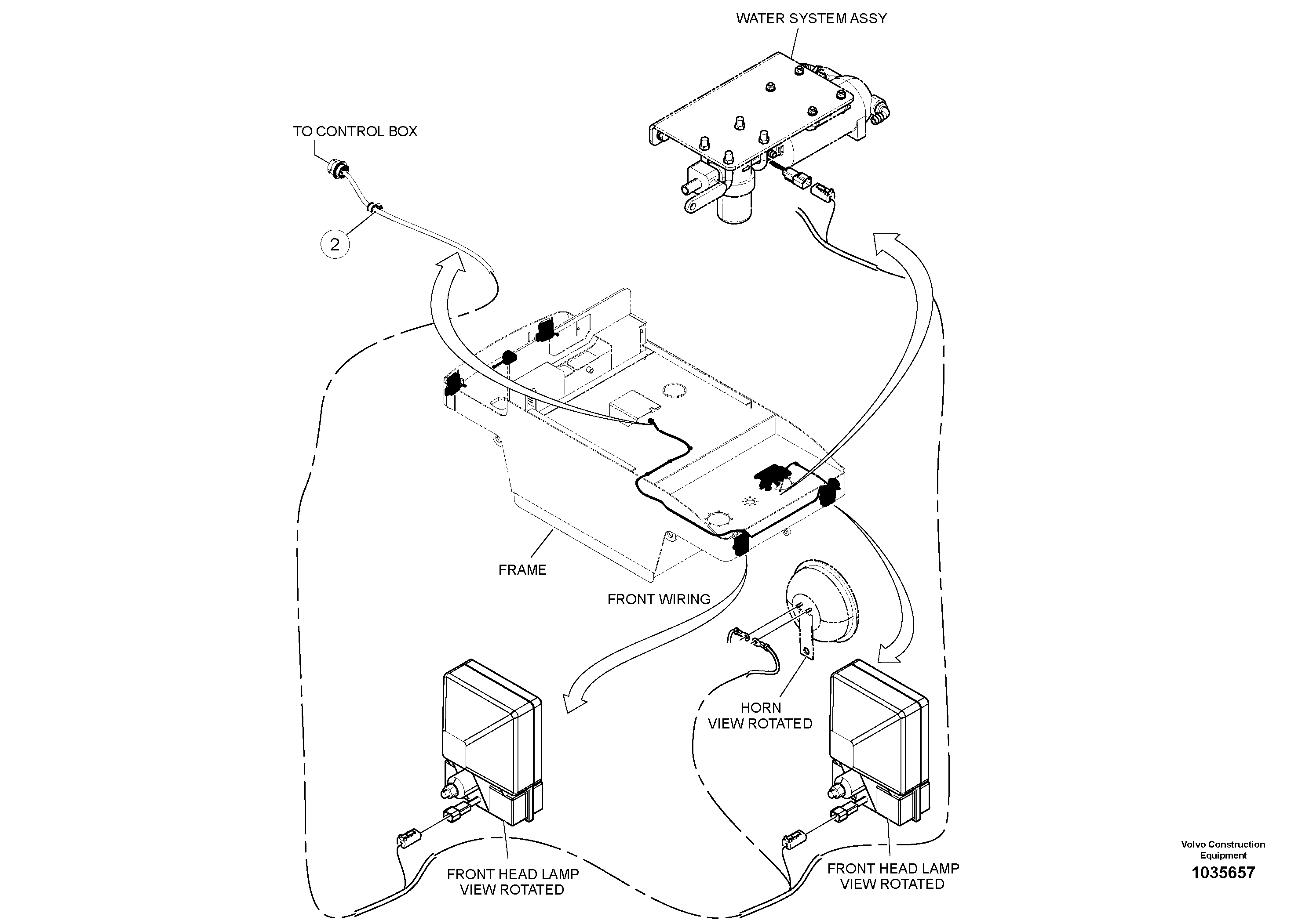 Схема запчастей Volvo PT220RH/PT240RH - 49422 Cabling Installation 