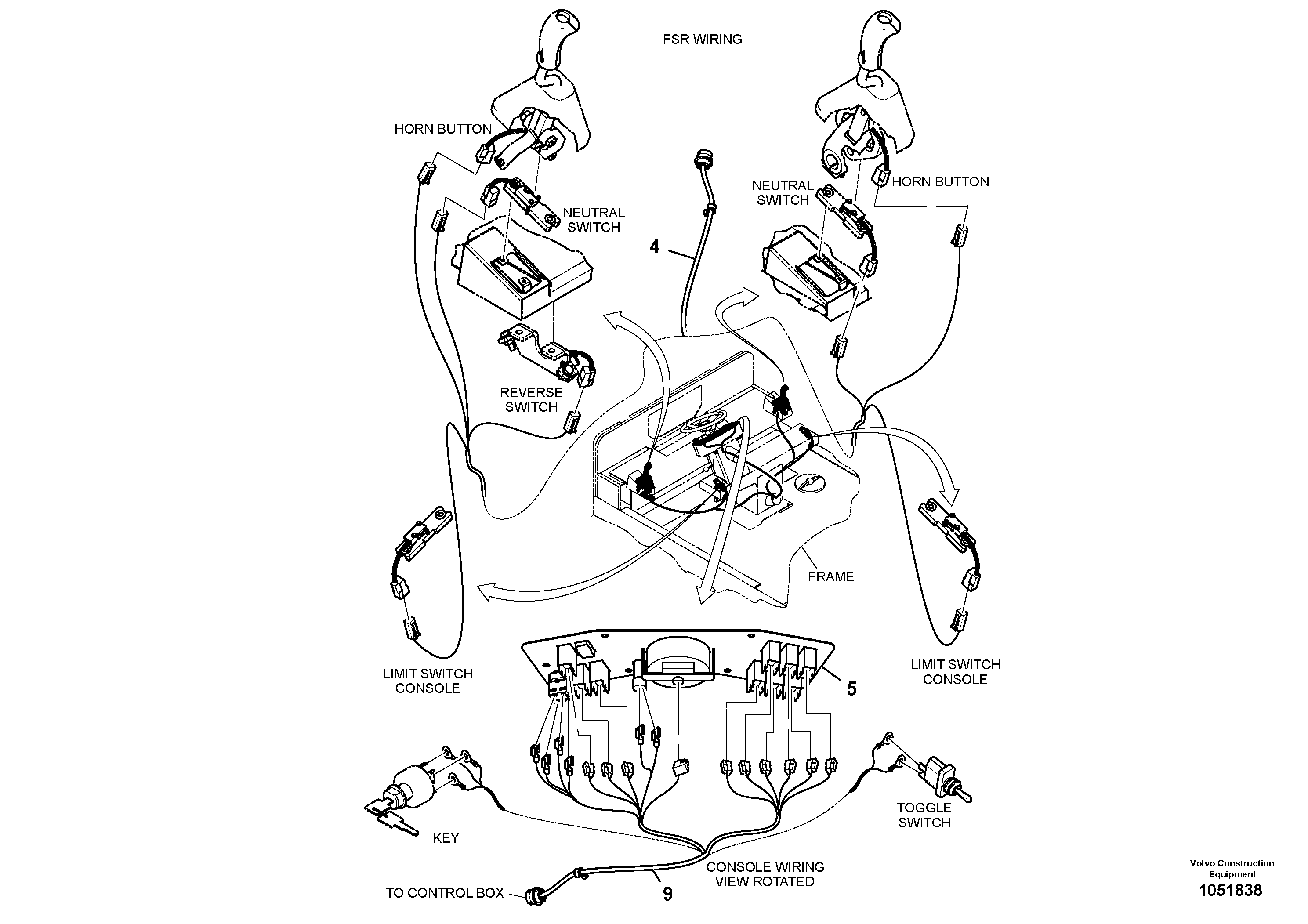 Схема запчастей Volvo PT220RH/PT240RH - 53399 Cabling Installation 
