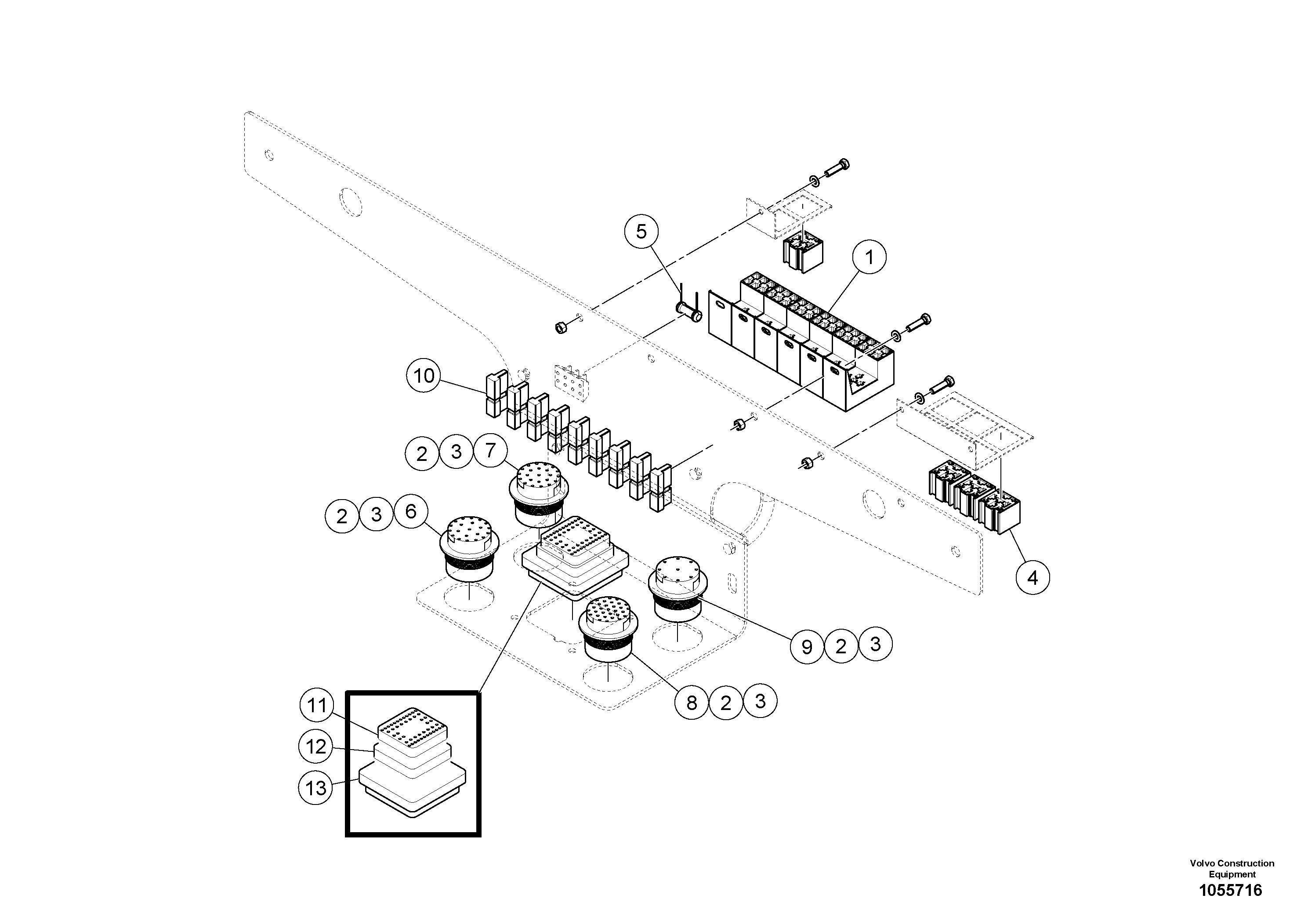 Схема запчастей Volvo PT220RH/PT240RH - 877 Control Box 
