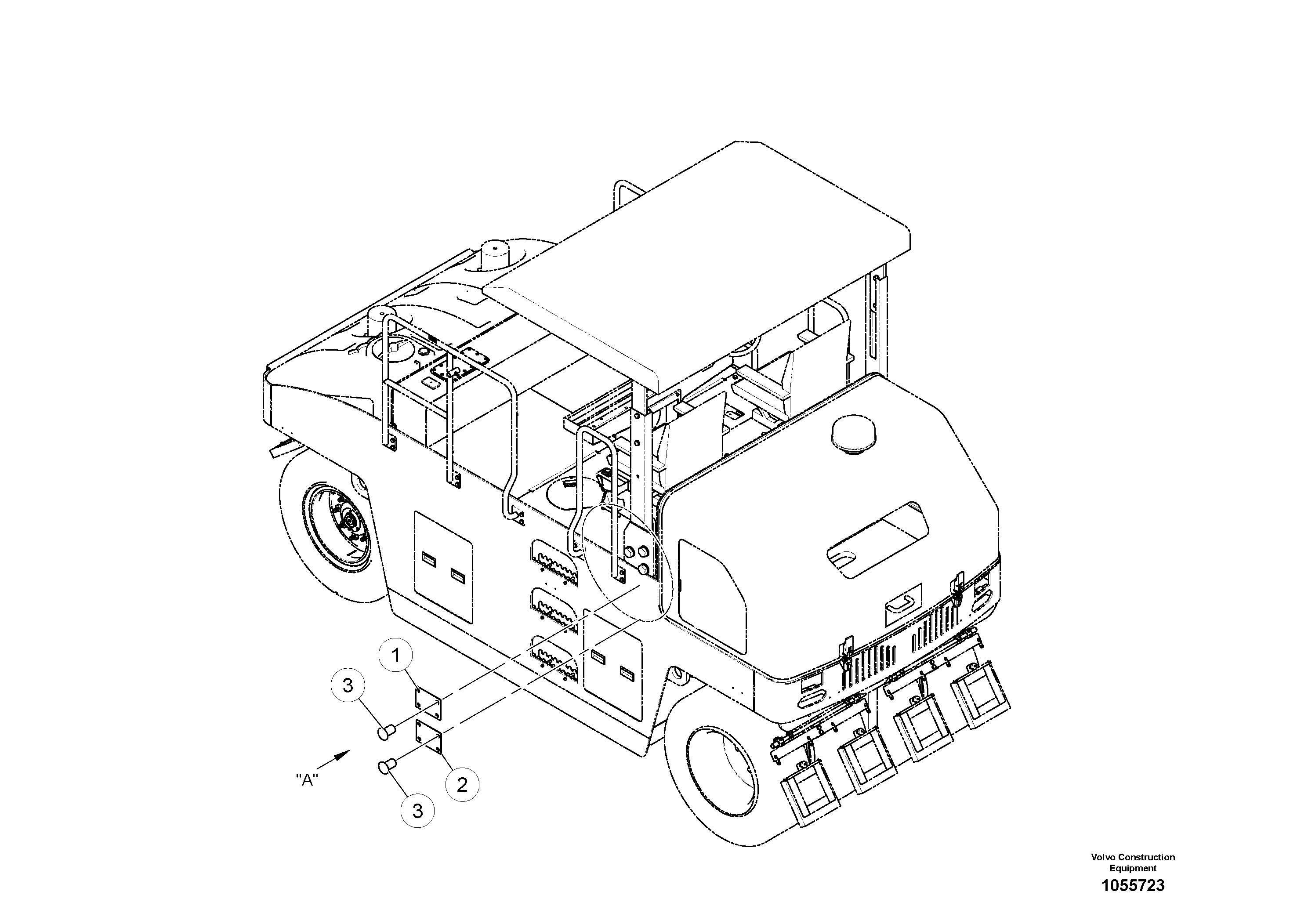 Схема запчастей Volvo PT220RH/PT240RH - 86613 Propulsion Lever Assembly 