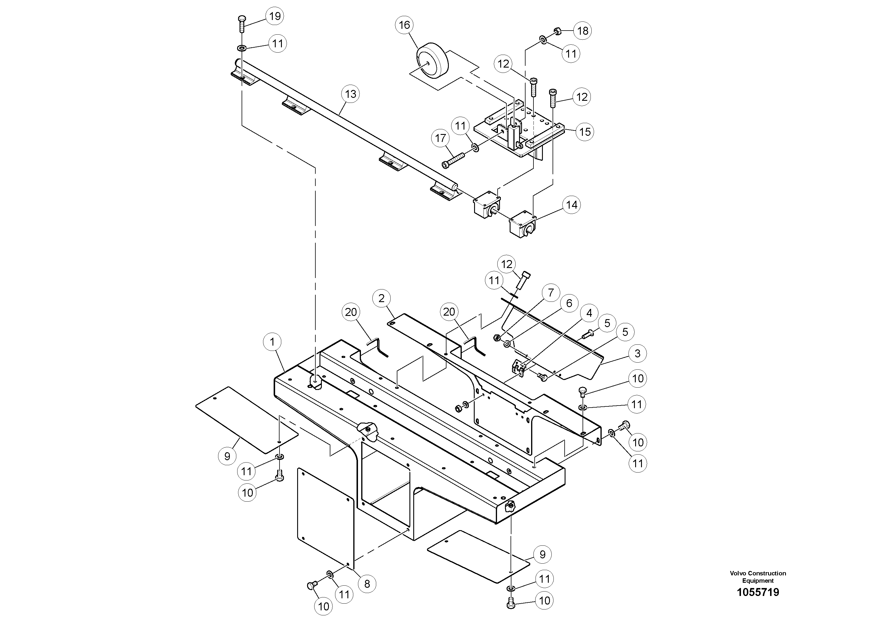 Схема запчастей Volvo PT220RH/PT240RH - 84297 Control Console Assembly 