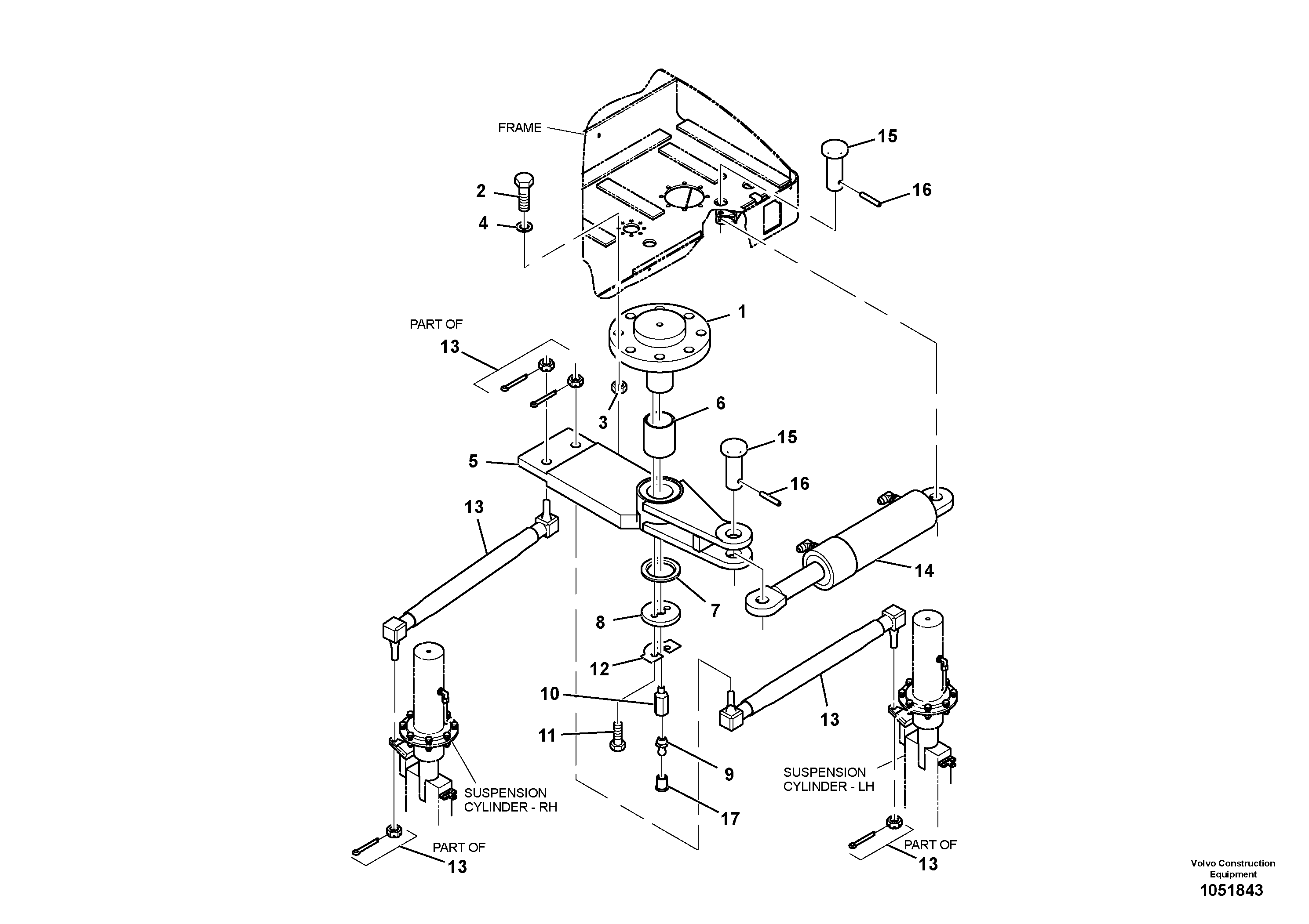 Схема запчастей Volvo PT220RH/PT240RH - 47223 Steering Installation 