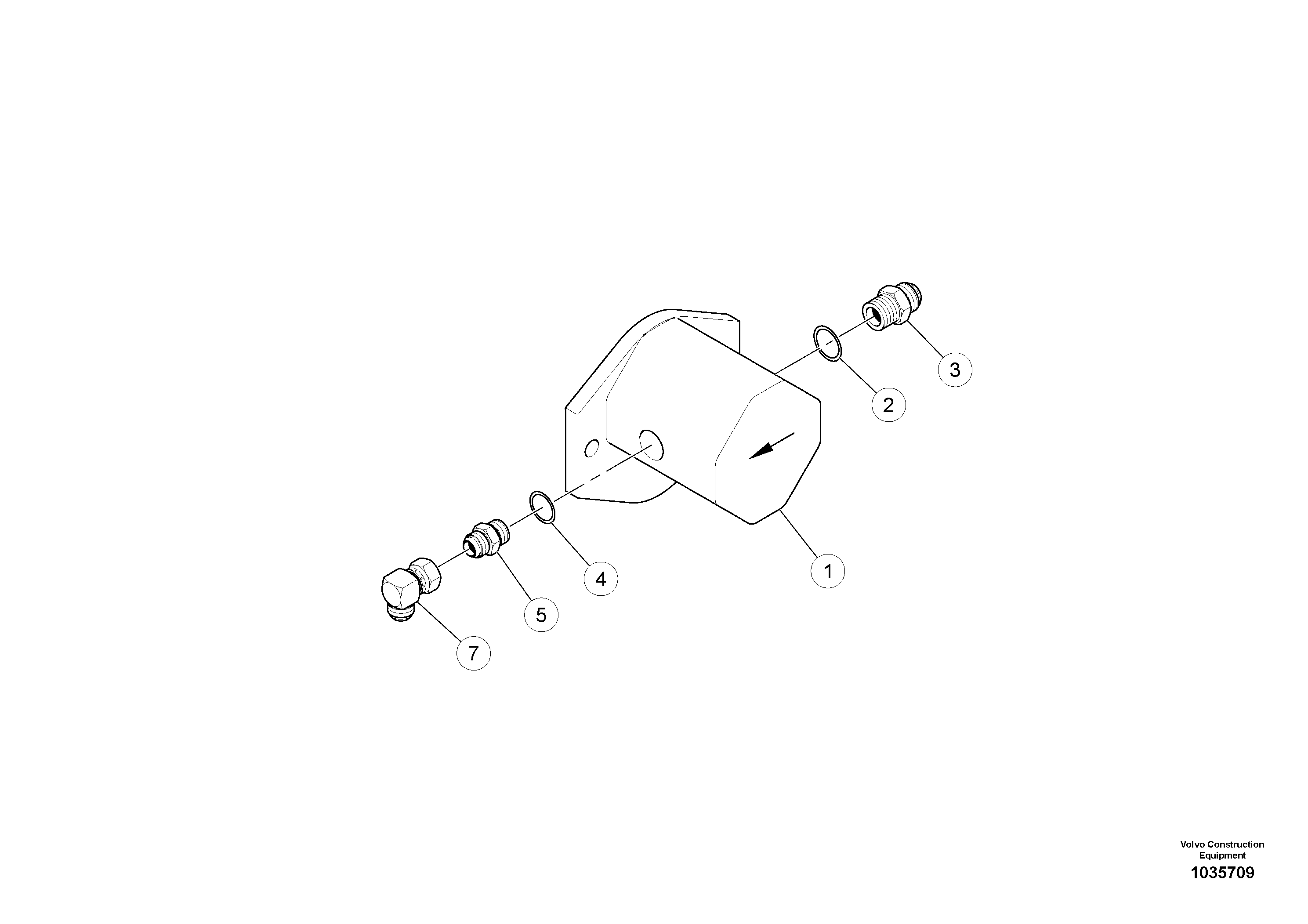 Схема запчастей Volvo PT220RH/PT240RH - 60607 Steering Pump Assembly 