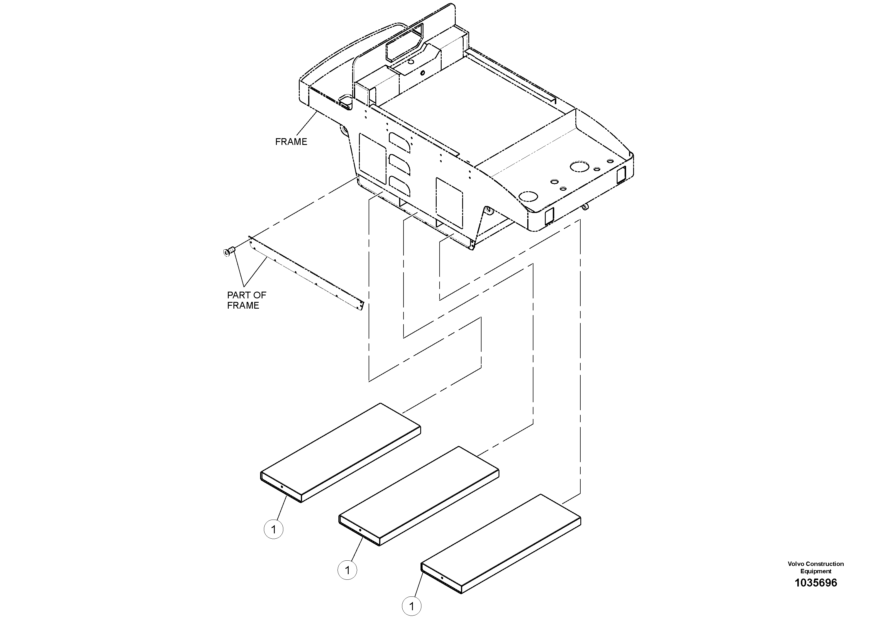 Схема запчастей Volvo PT220RH/PT240RH - 47316 Ballast Tank Installation 