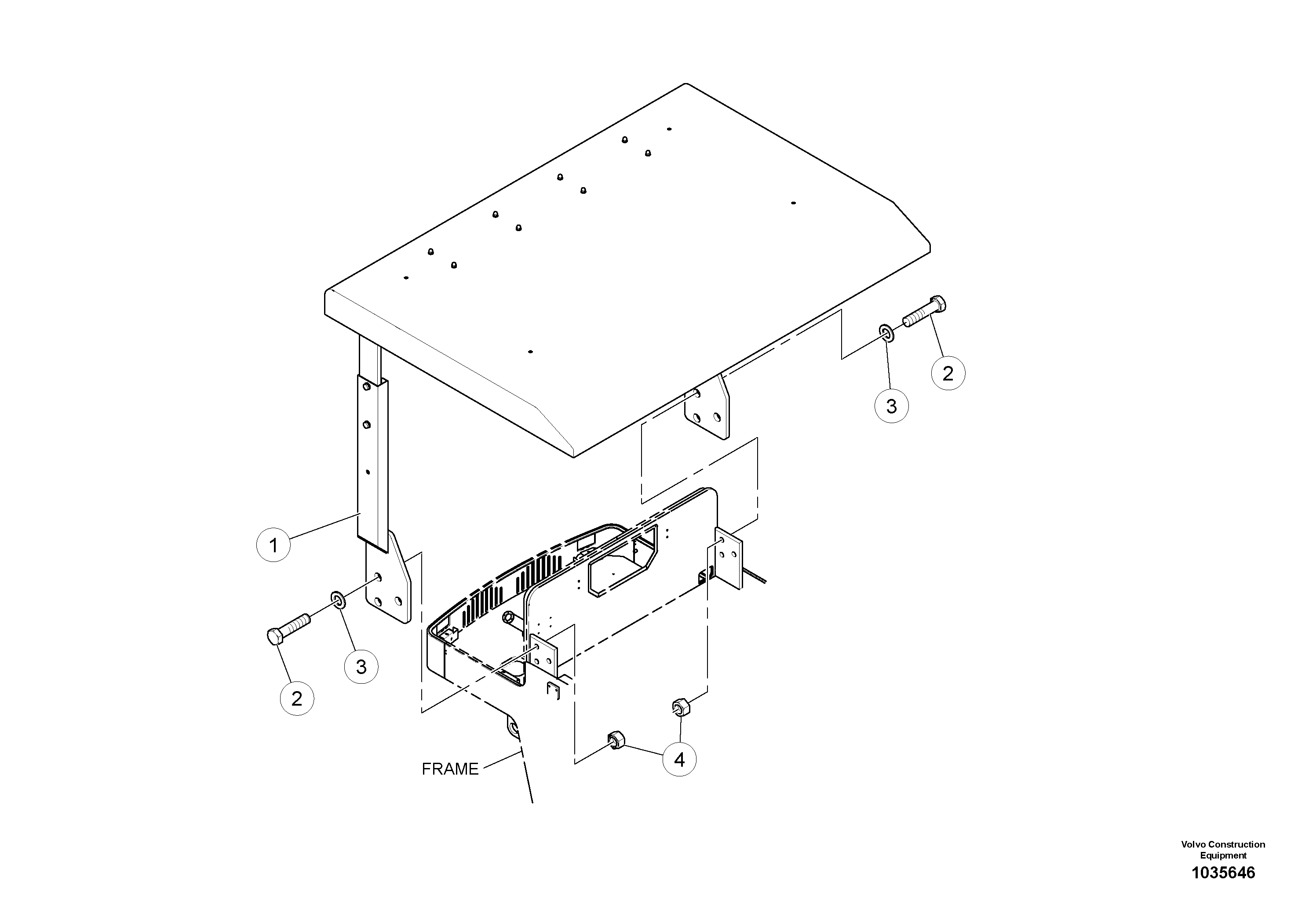 Схема запчастей Volvo PT220RH/PT240RH - 47319 Sunshade Installation 