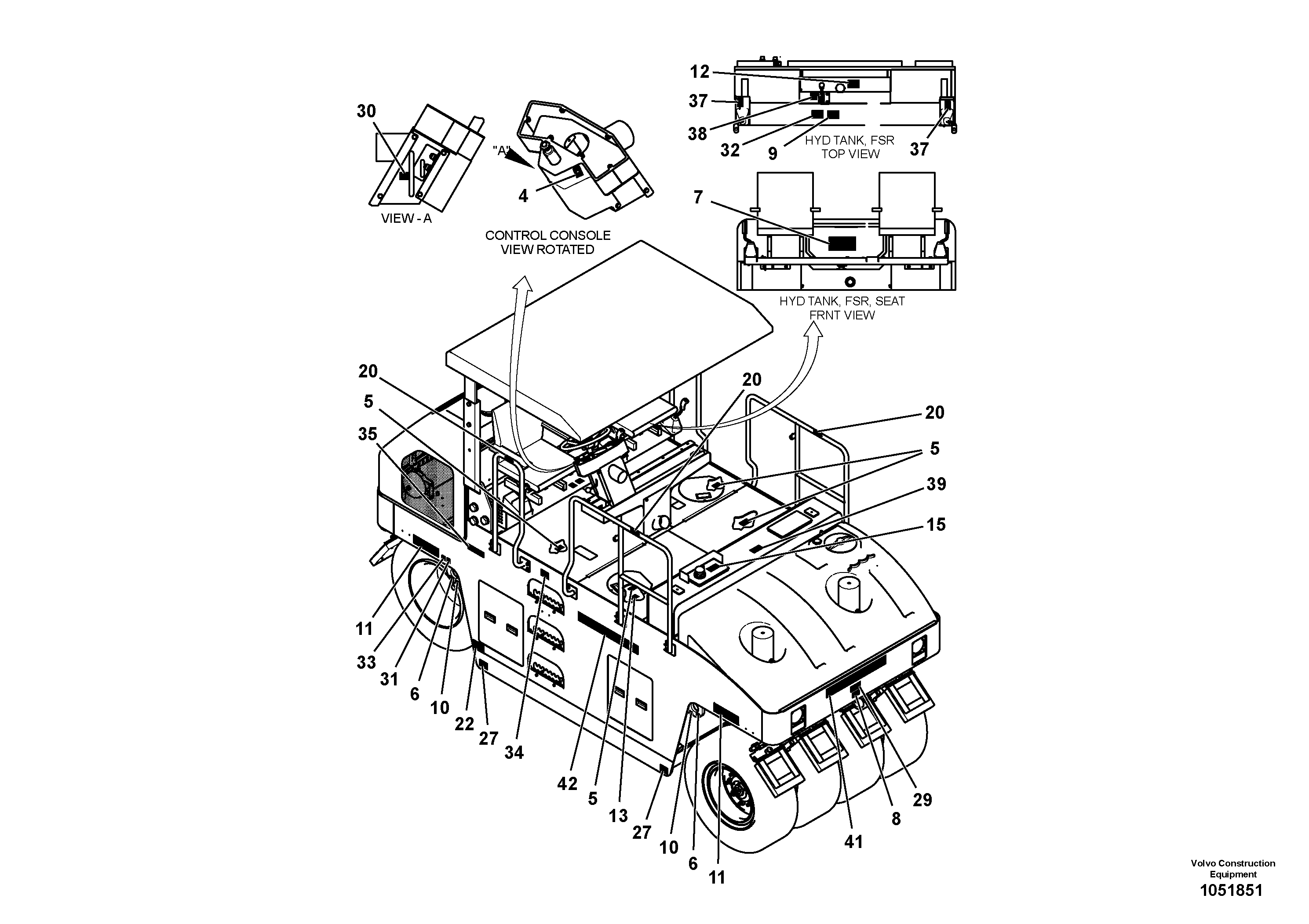 Схема запчастей Volvo PT220RH/PT240RH - 34927 Decal Kit 