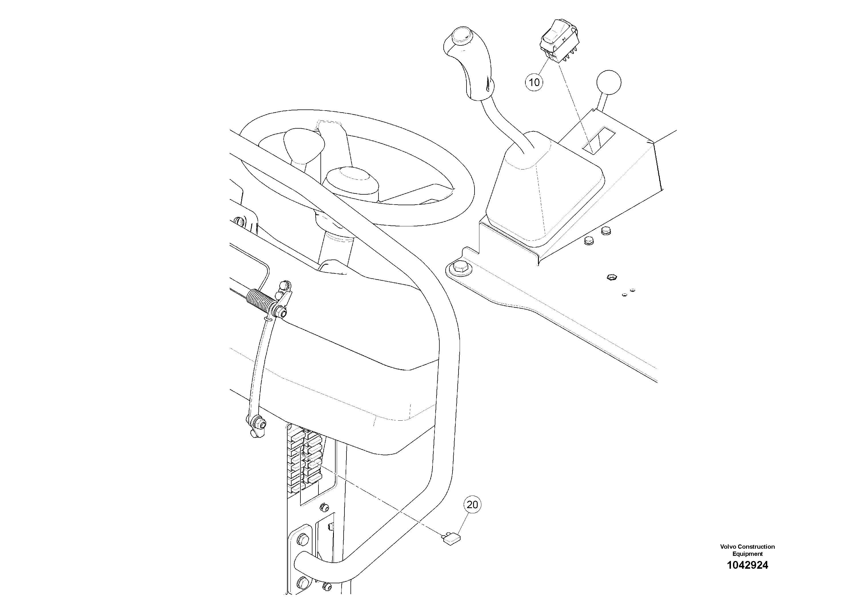 Схема запчастей Volvo DD24 S/N 20661 - - 60152 electric egde roller 
