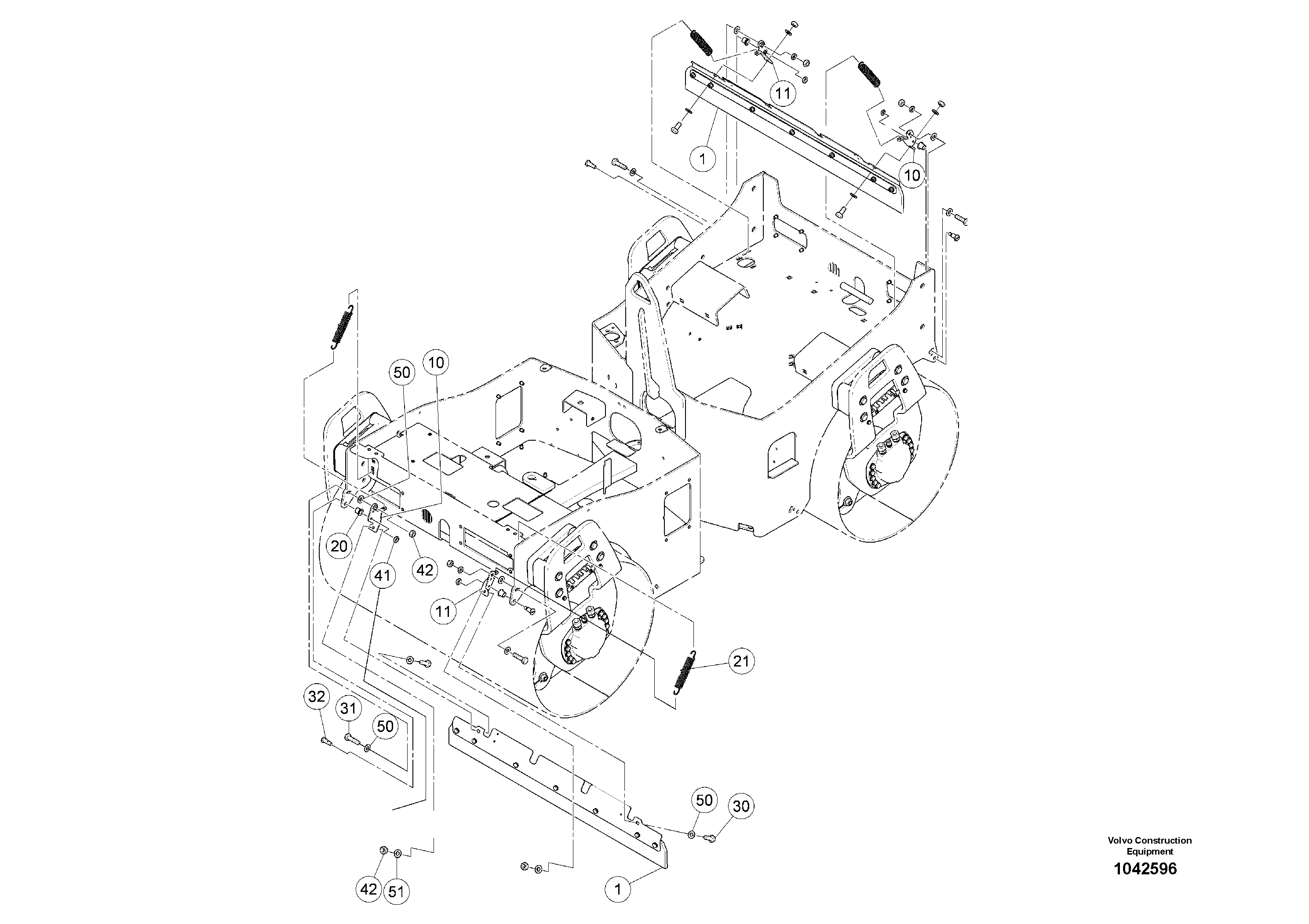 Схема запчастей Volvo DD24 S/N 20661 - - 27909 Scraper kit 
