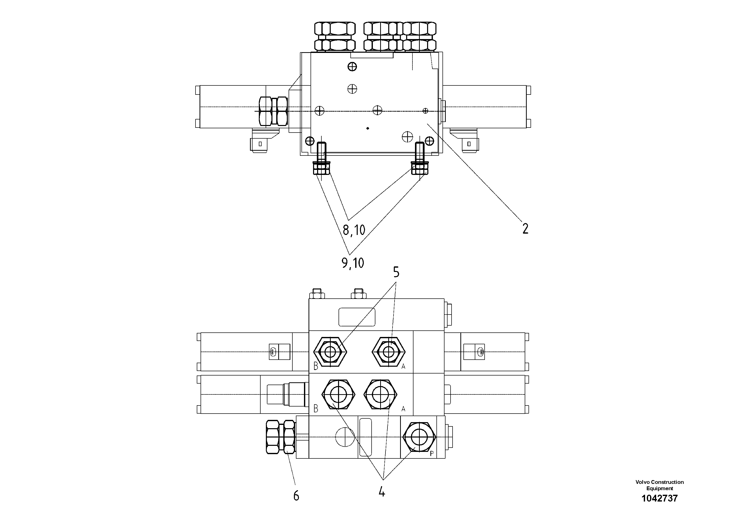 Схема запчастей Volvo DD95 S/N 20624 - - 80575 Valve edge roller pre-assem 