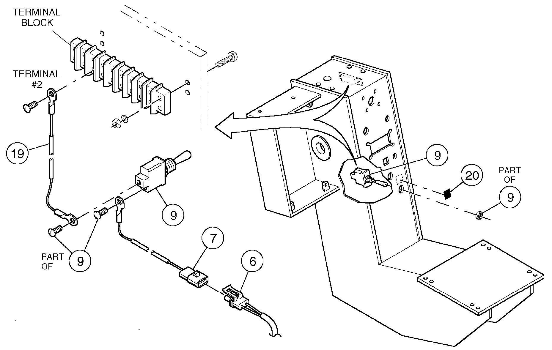 Схема запчастей Volvo DD126HF S/N 53537 - - 90072 HID Light installation 