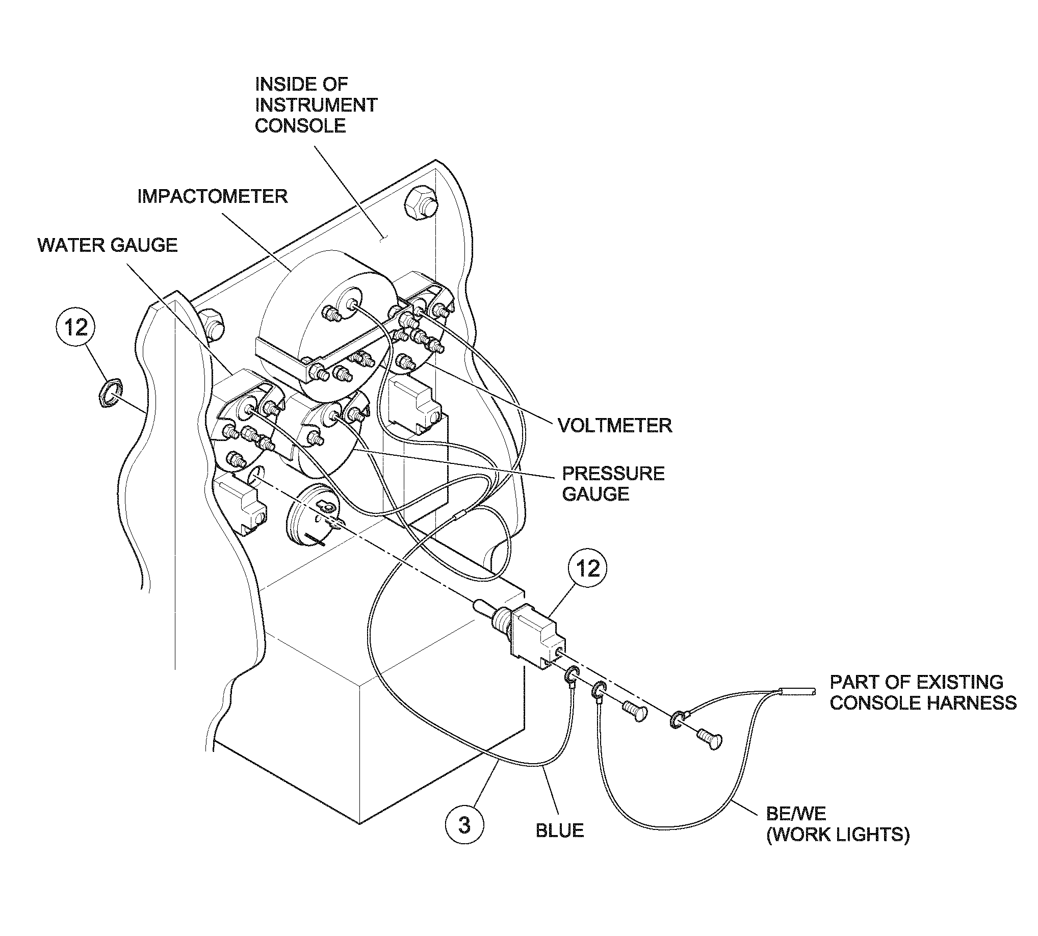 Схема запчастей Volvo DD126HF S/N 53537 - - 82677 HID/work light installation 