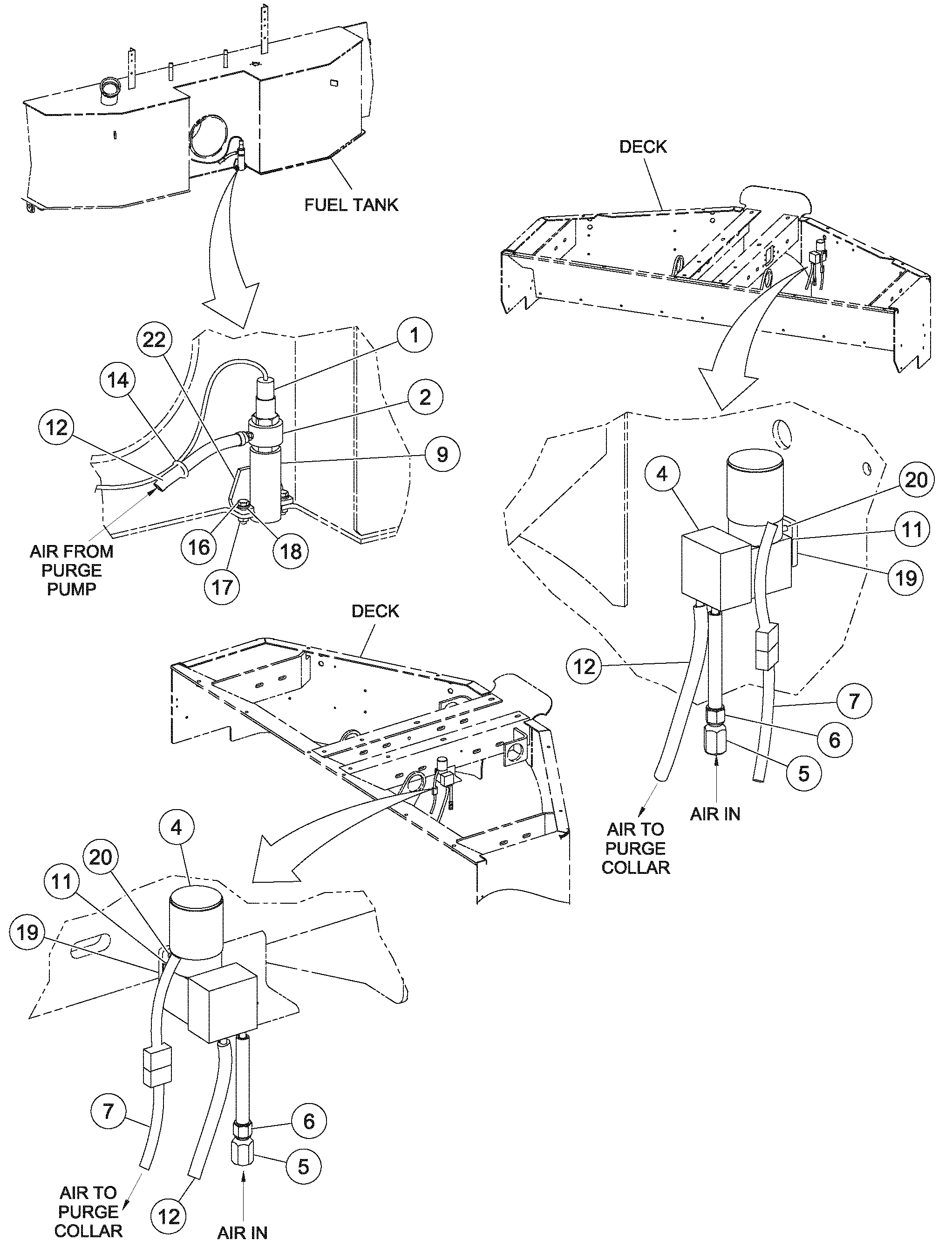 Схема запчастей Volvo DD126HF S/N 53537 - - 82114 Material Temperature Sensor Installation 