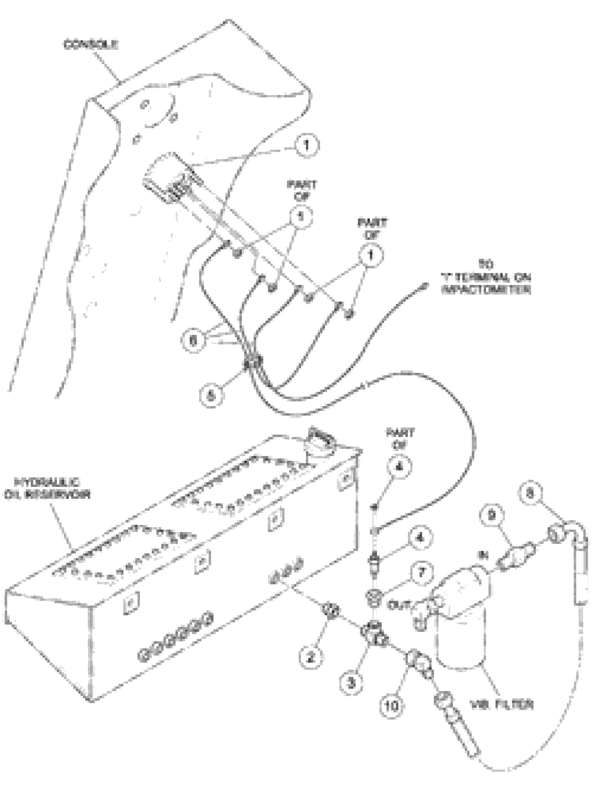 Схема запчастей Volvo DD126HF S/N 53537 - - 90504 Hydraulic Oil Temperature Gauge Installation 
