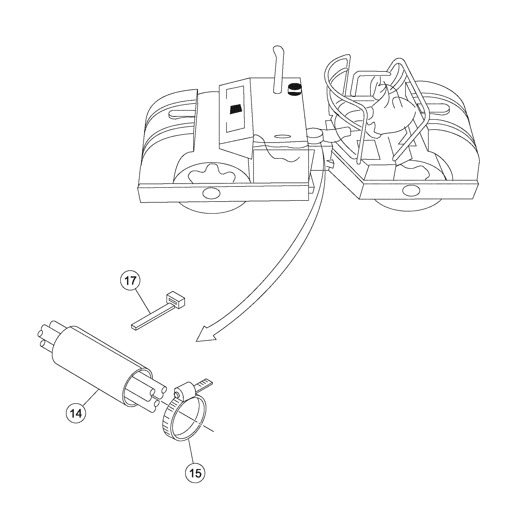 Схема запчастей Volvo DD126HF S/N 53537 - - 82777 Steering Hoses Installation 