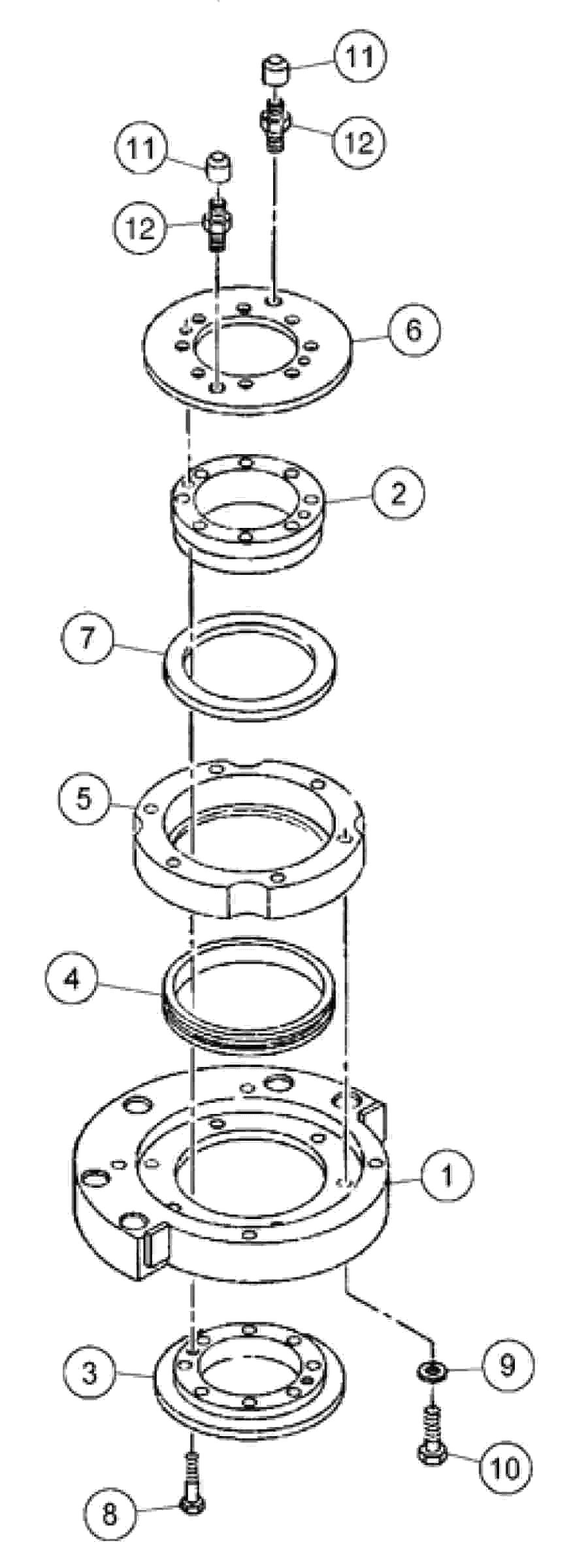 Схема запчастей Volvo DD126HF S/N 53537 - - 86090 Console Bearing Pack Assembly 