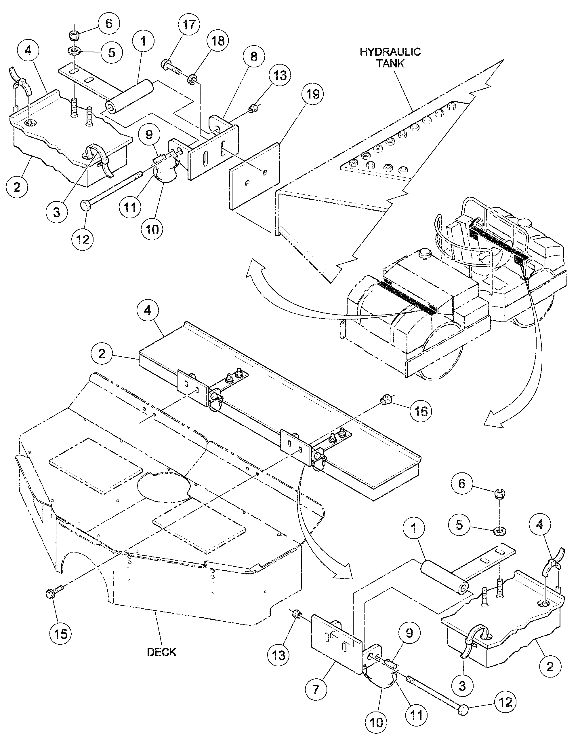 Схема запчастей Volvo DD126HF S/N 53537 - - 85424 Cocoa Mat Installation 