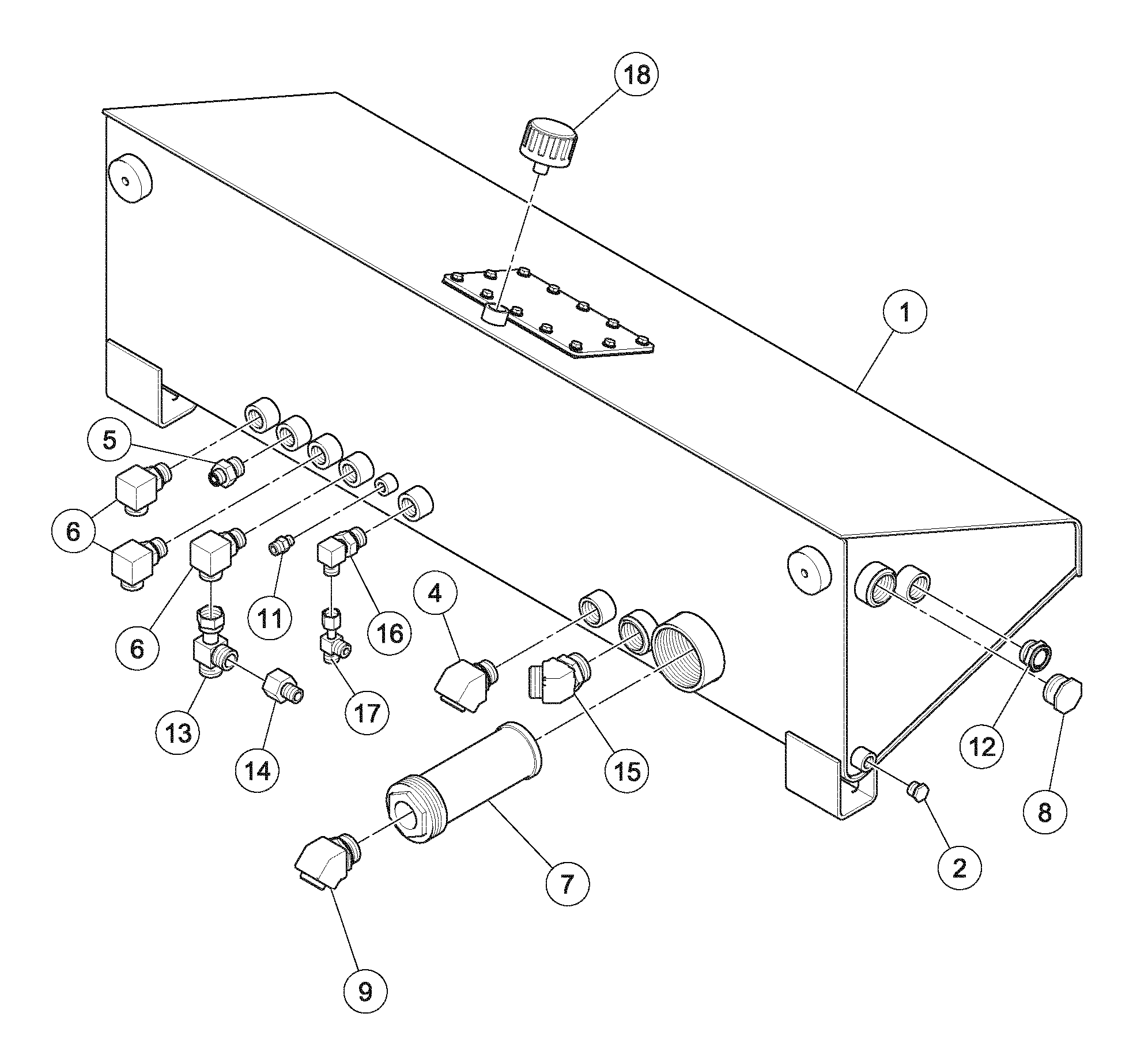 Схема запчастей Volvo DD126HF S/N 53537 - - 89232 Hydraulic Tank Assembly 