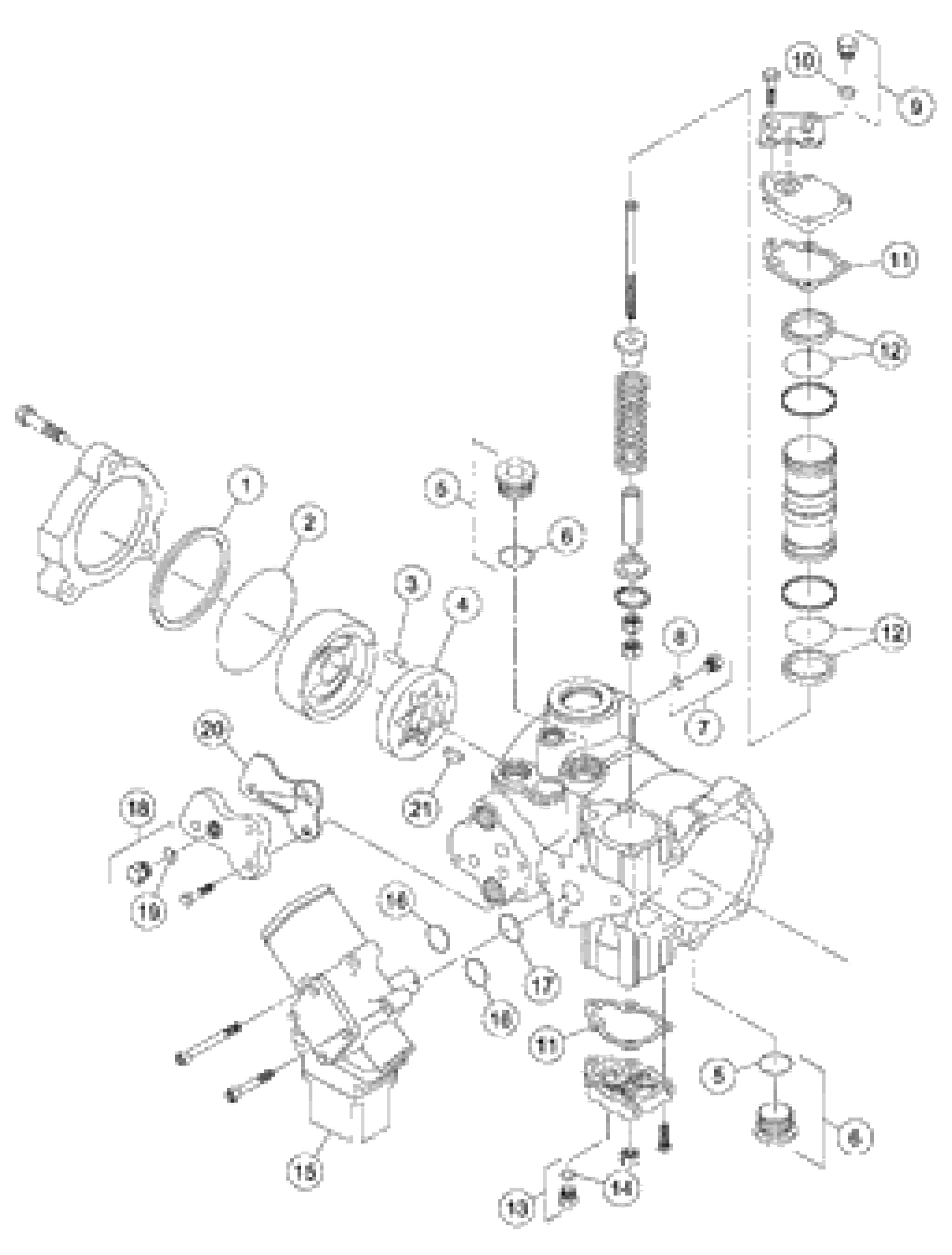 Схема запчастей Volvo DD126HF S/N 53537 - - 82294 Vibration Motor 