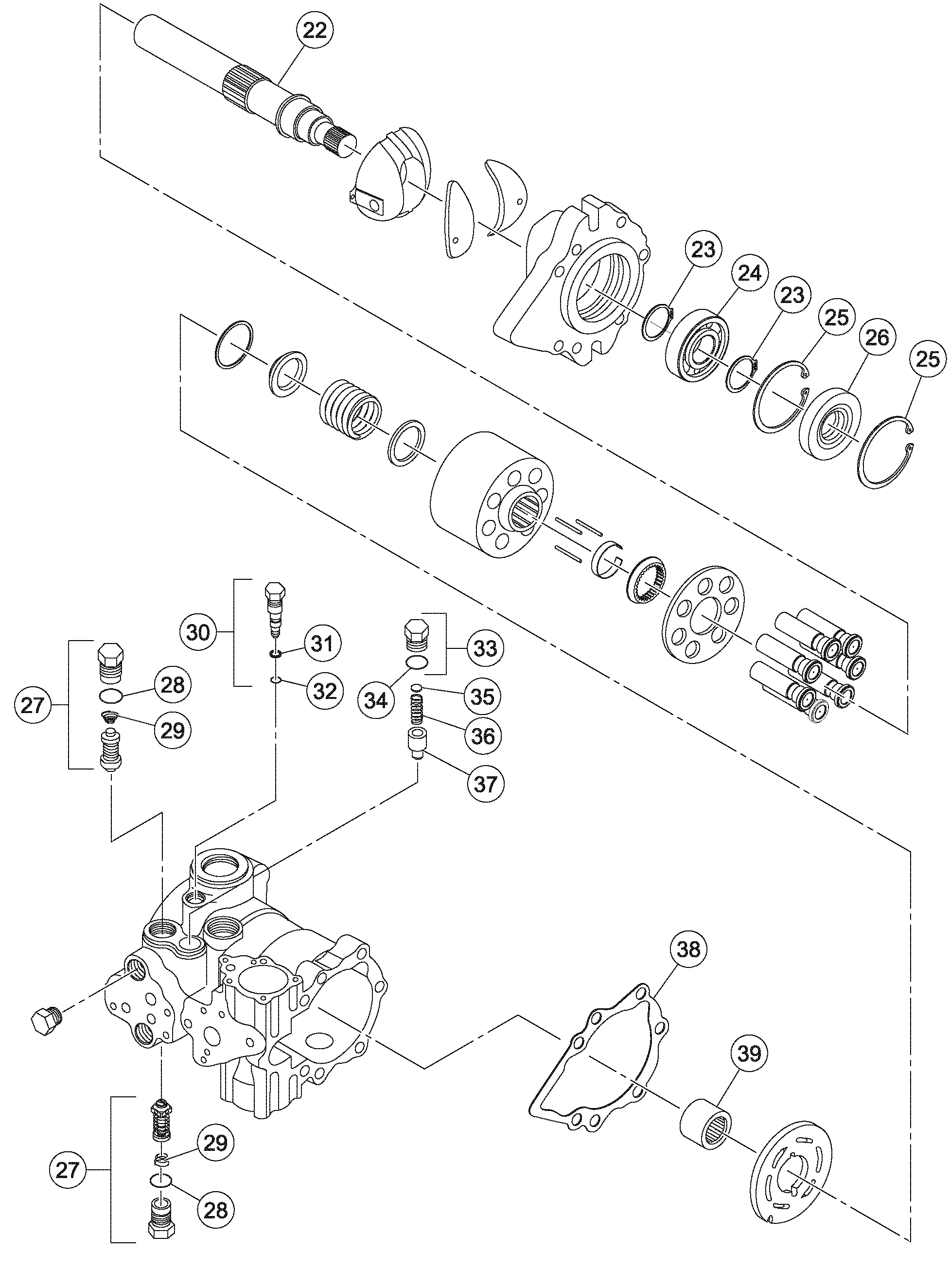 Схема запчастей Volvo DD126HF S/N 53537 - - 82383 Vibration Motor 