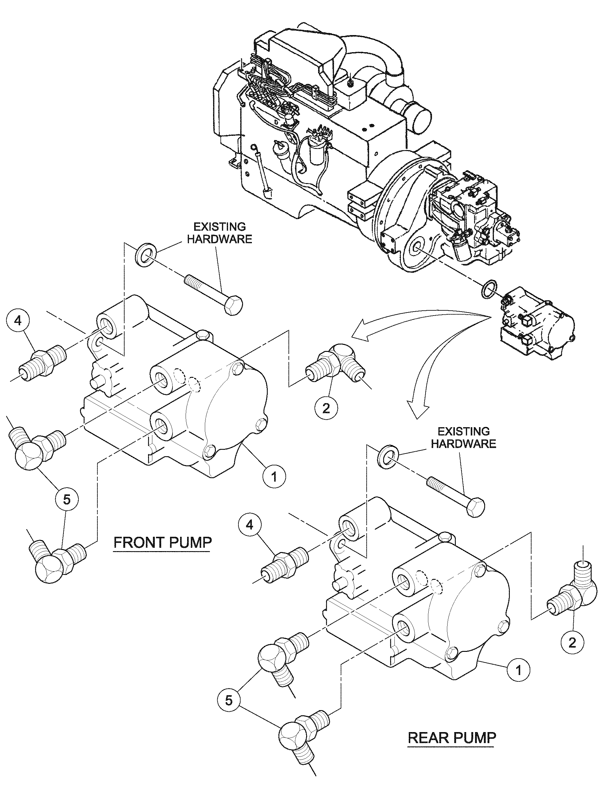 Схема запчастей Volvo DD126HF S/N 53537 - - 87303 Vibration Pump Assembly 
