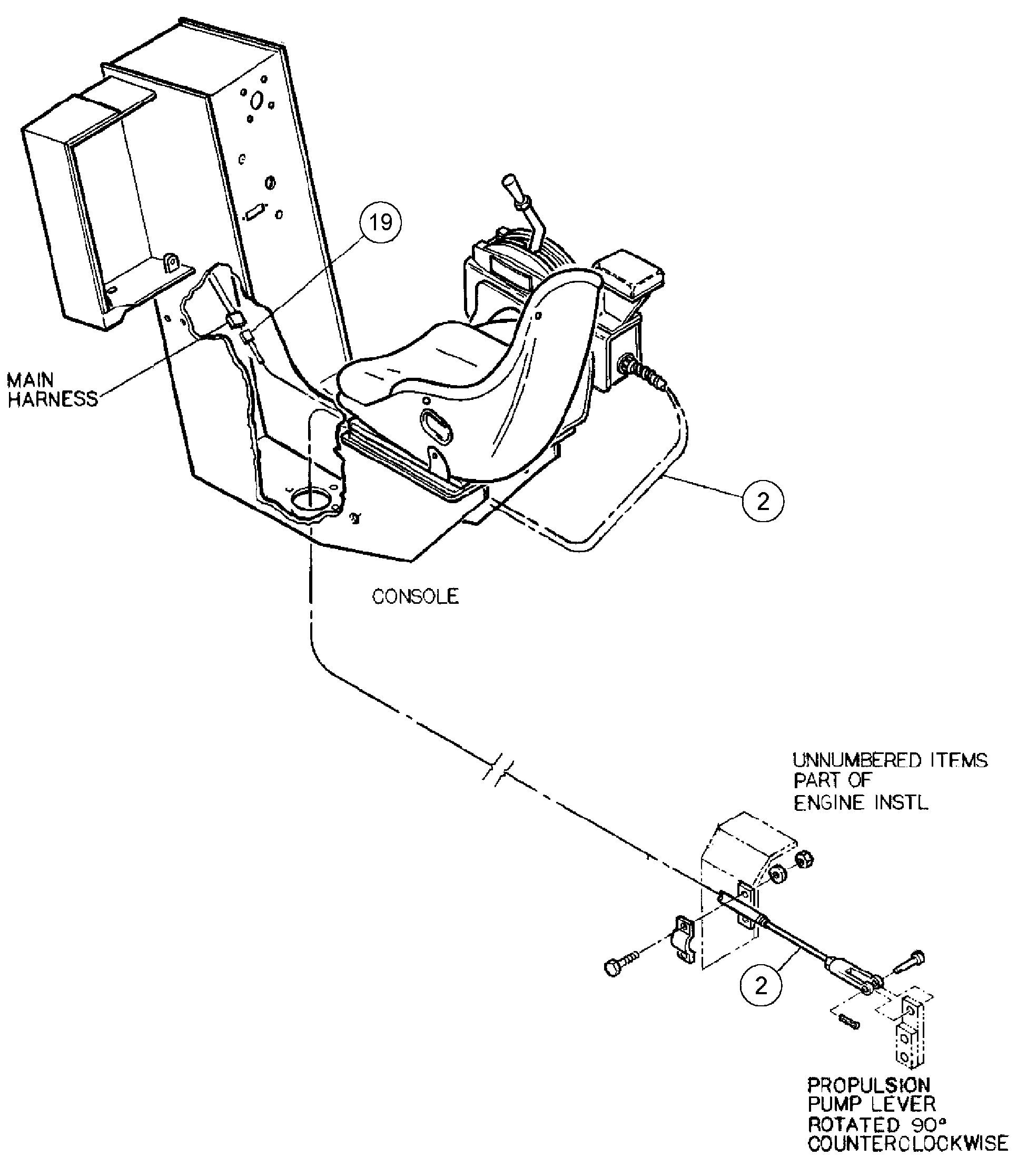 Схема запчастей Volvo DD126HF S/N 53537 - - 88101 Control Lever Assembly 