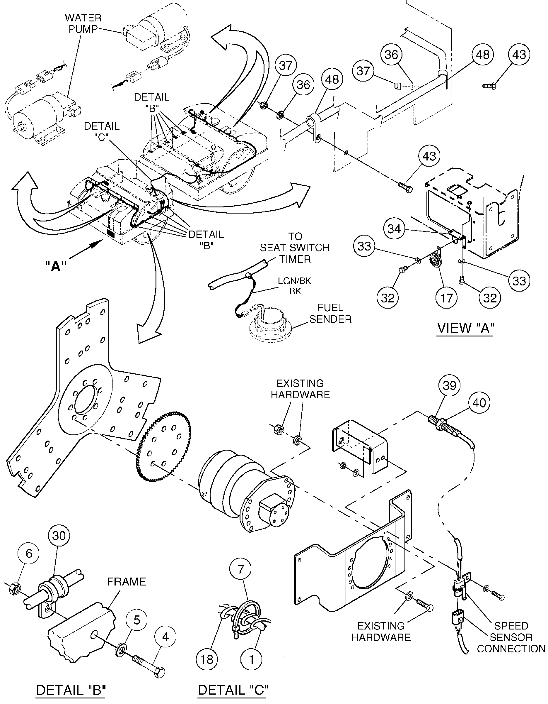 Схема запчастей Volvo DD136HF S/N 53593 - - 87075 Main Cable Harness Installation 