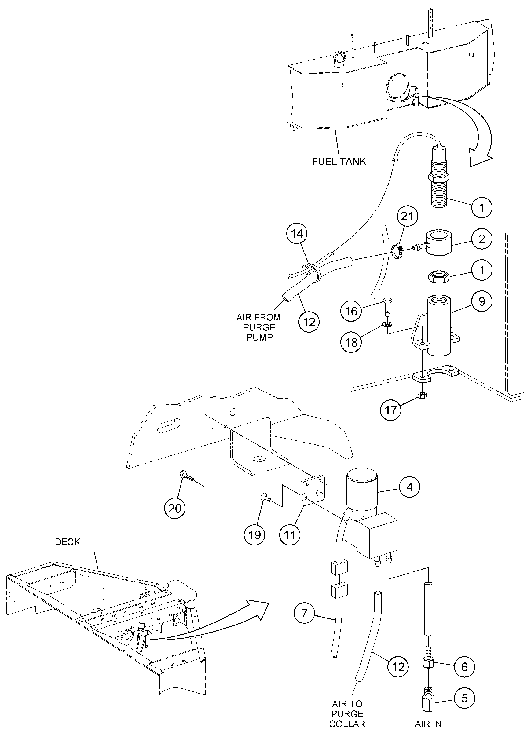 Схема запчастей Volvo DD136HF S/N 53593 - - 87033 Material Temperature Sensor Installation 