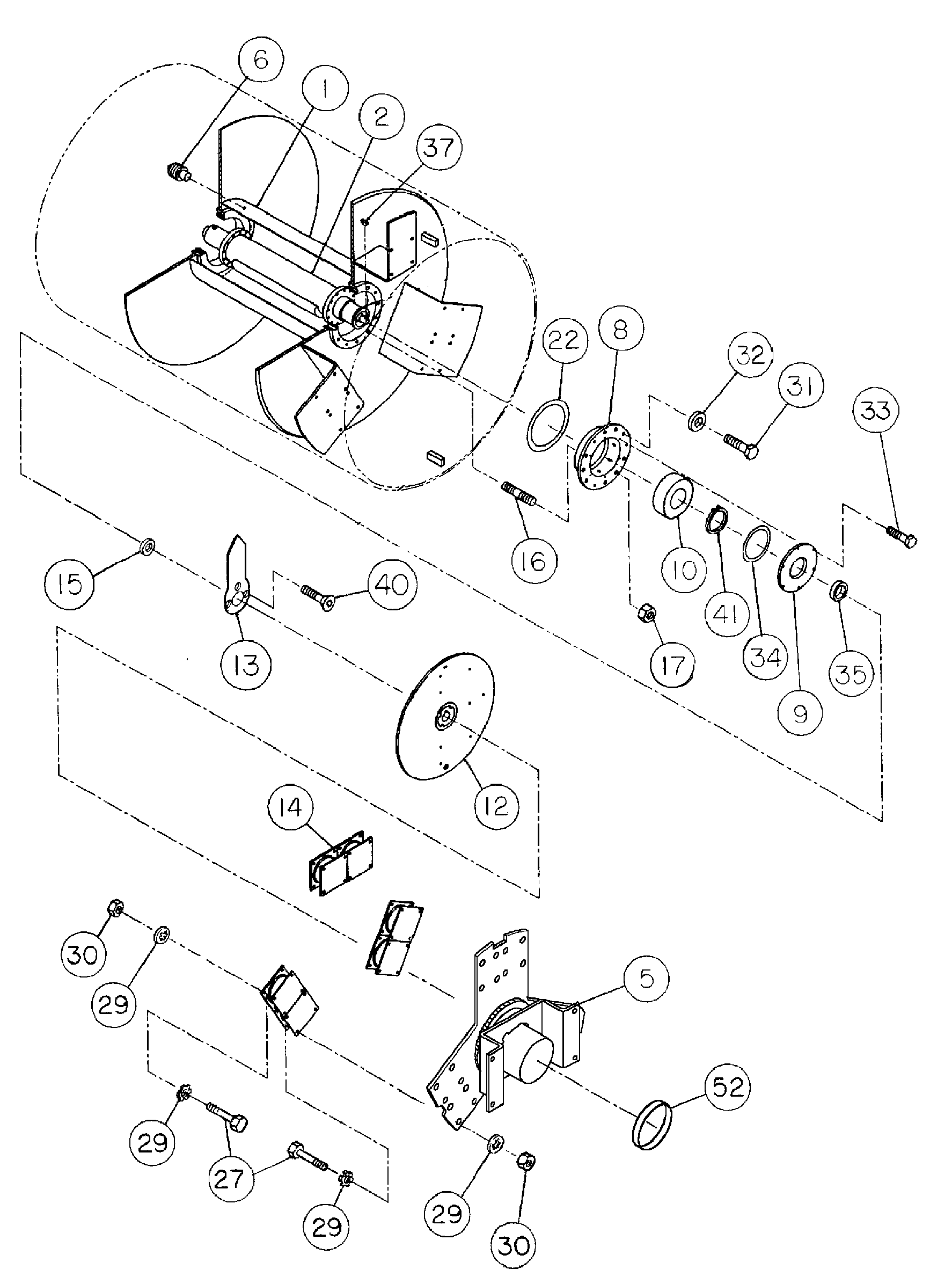 Схема запчастей Volvo DD136HF S/N 53593 - - 107002 Front Drum Assembly 