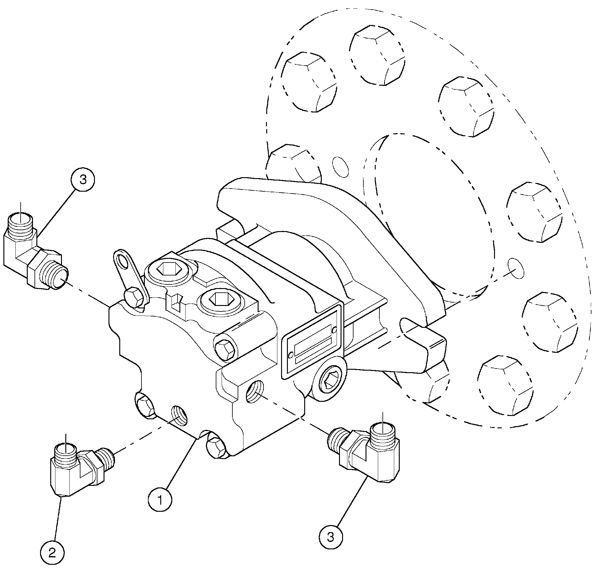 Схема запчастей Volvo DD136HF S/N 53593 - - 81440 Motor Assembly, Drum Drive 