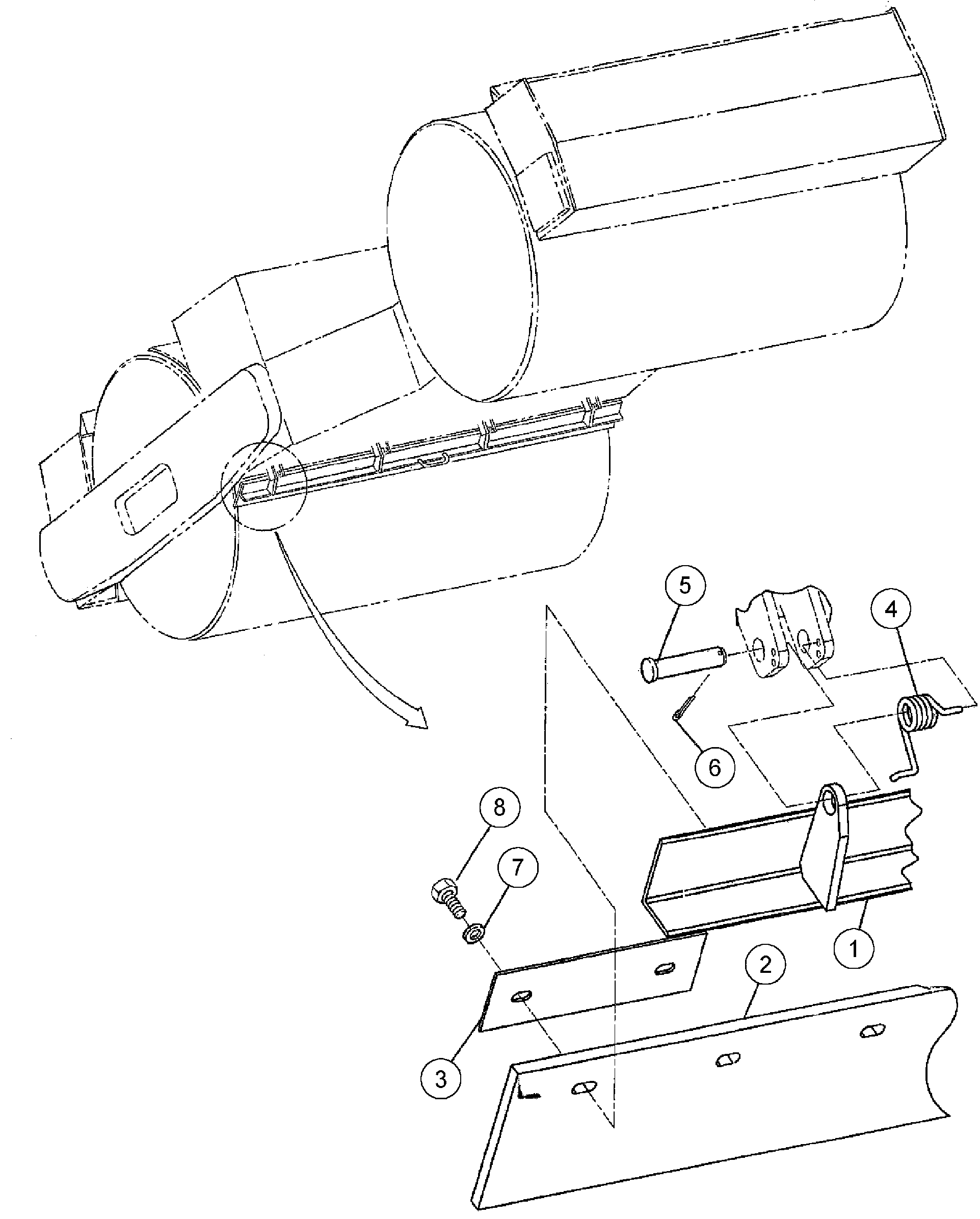 Схема запчастей Volvo DD136HF S/N 53593 - - 86766 Inside Scraper Installation 