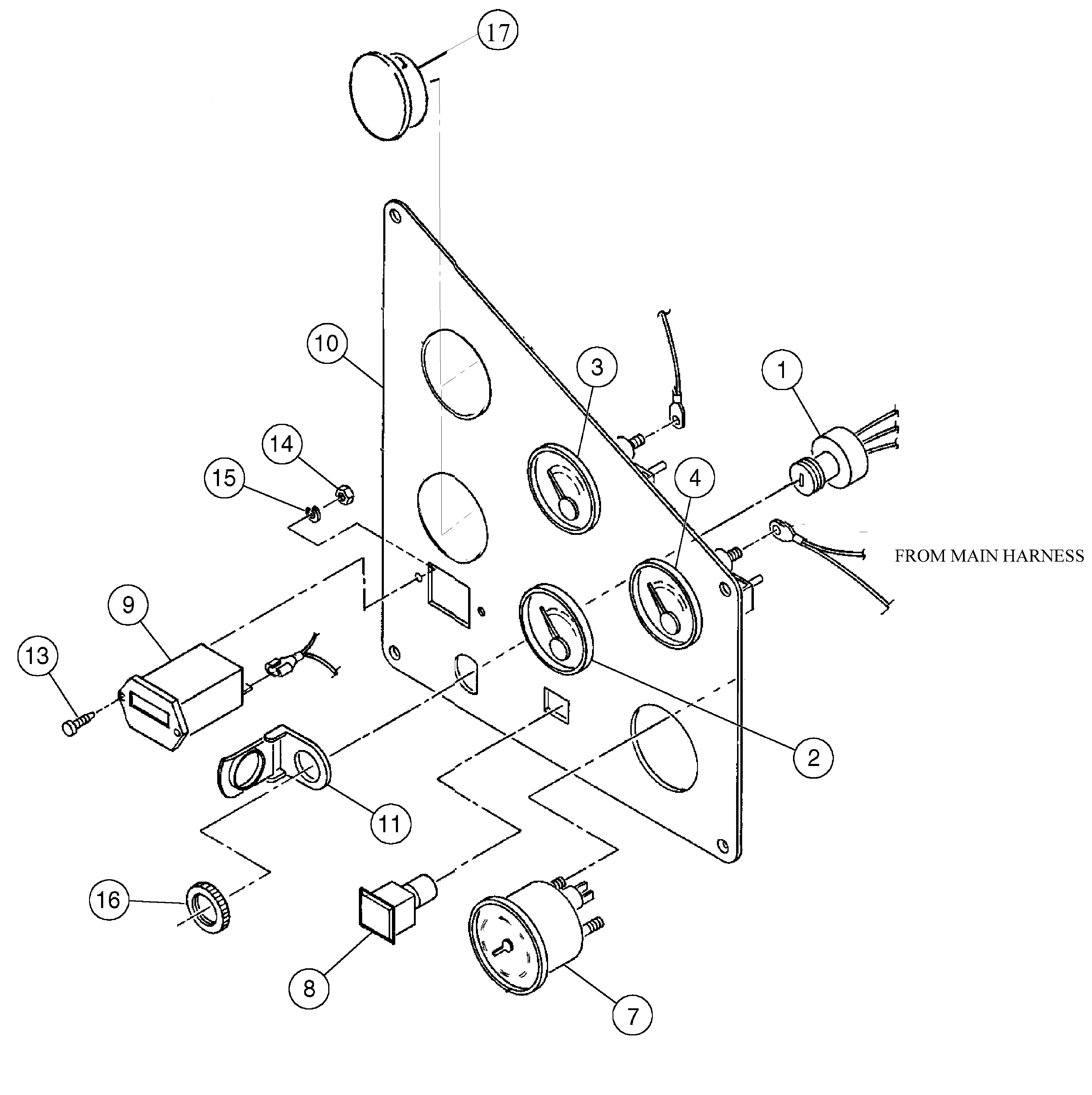 Схема запчастей Volvo DD136HF S/N 53593 - - 89138 Gauge Panel Assembly 
