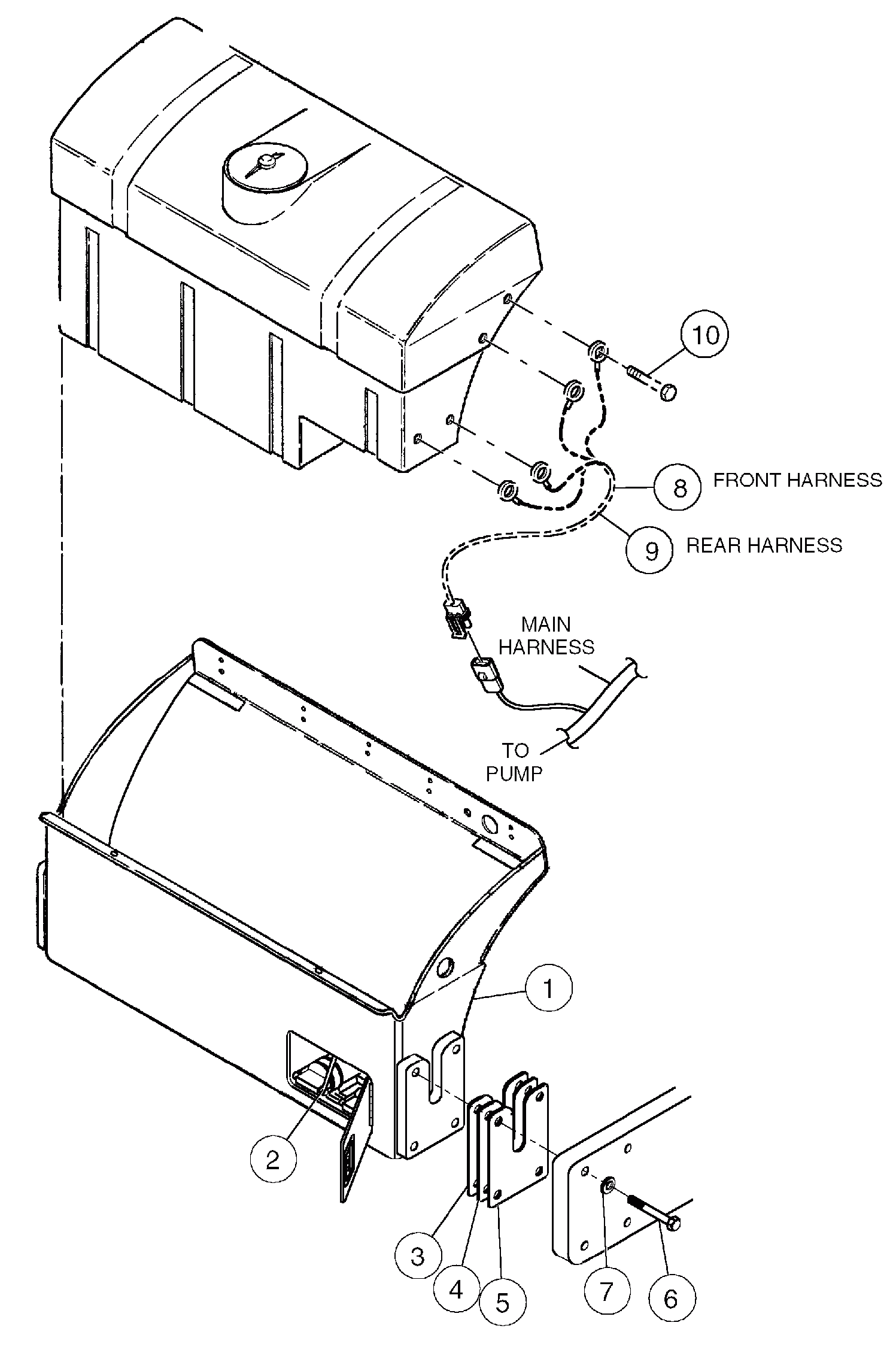 Схема запчастей Volvo DD136HF S/N 53593 - - 91161 Water System Installation 