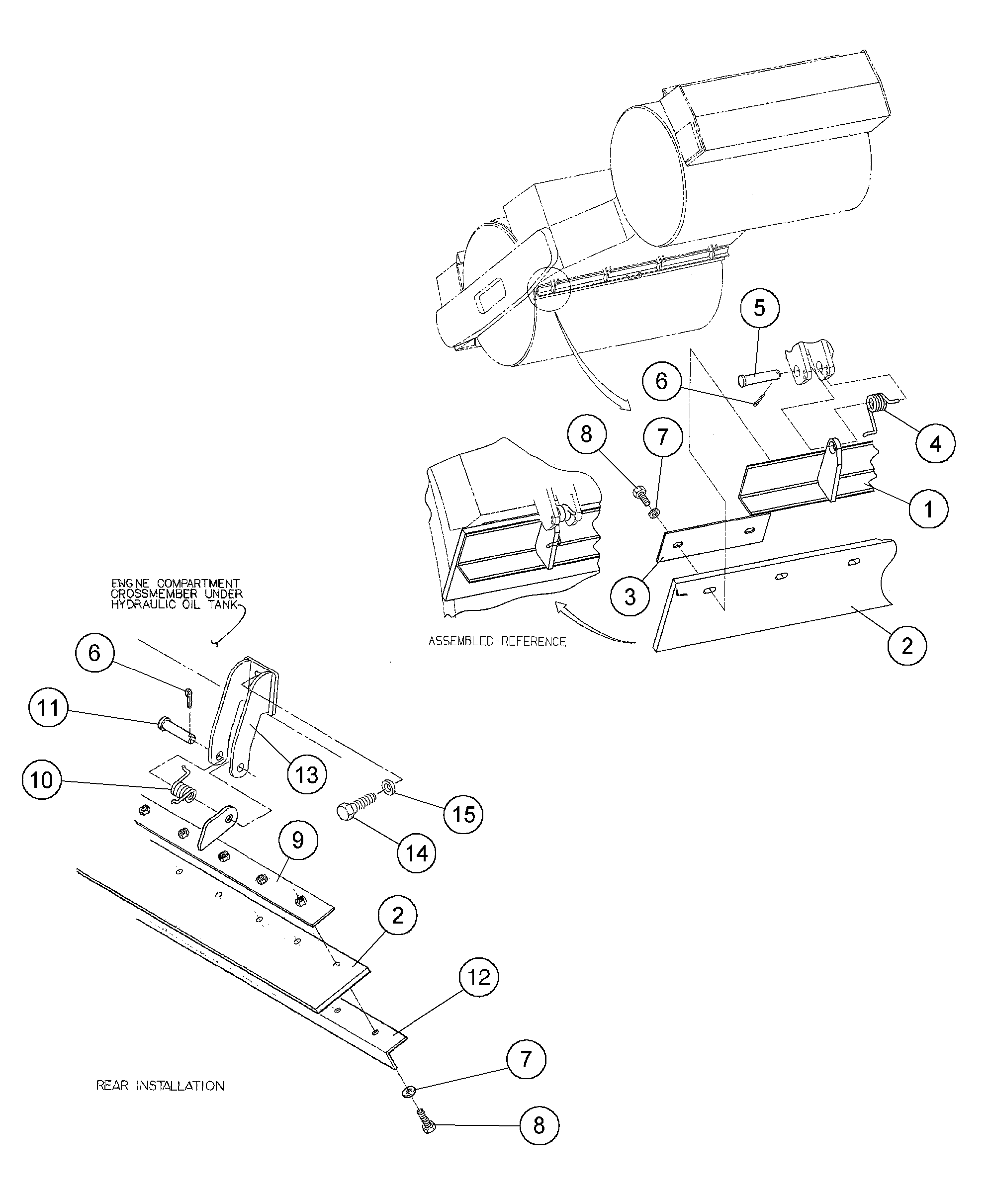 Схема запчастей Volvo DD146HF S/N 53539 - - 100669 Inside Scraper Installation 