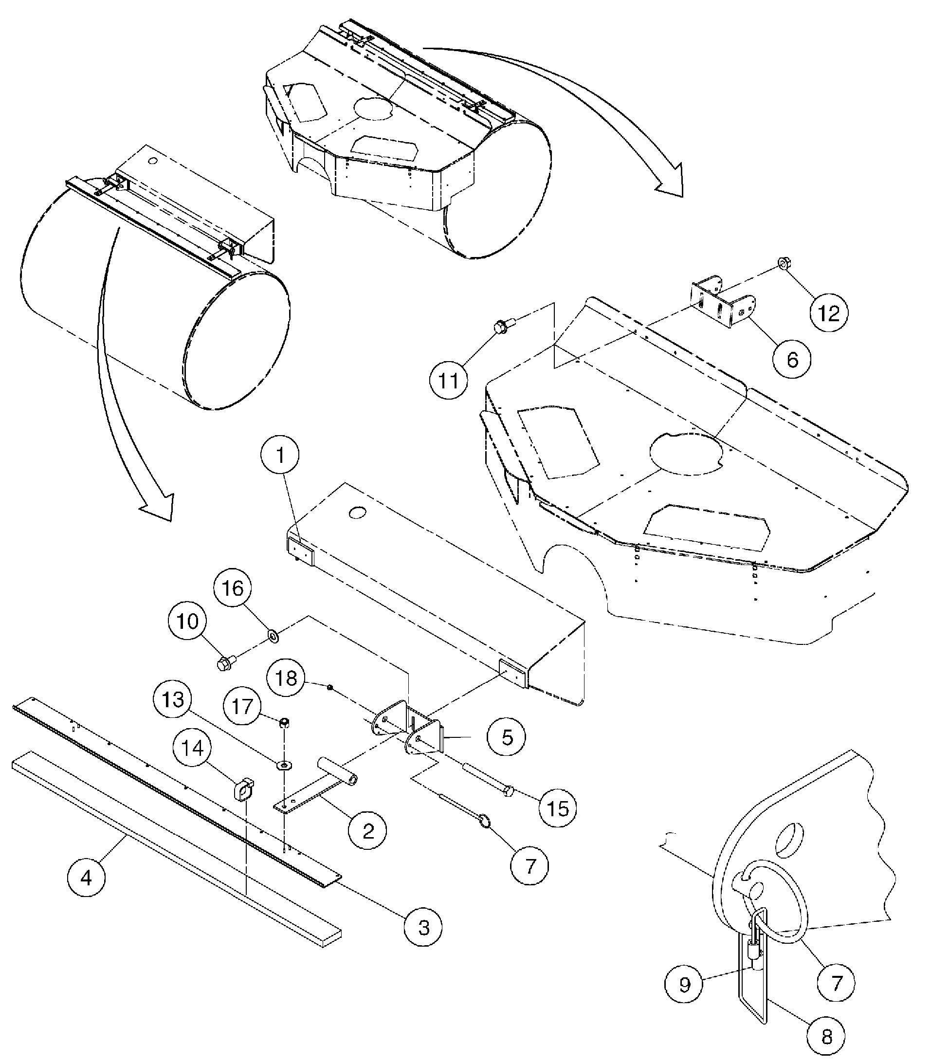 Схема запчастей Volvo DD146HF S/N 53539 - - 90757 Cocoa Mat Installation 