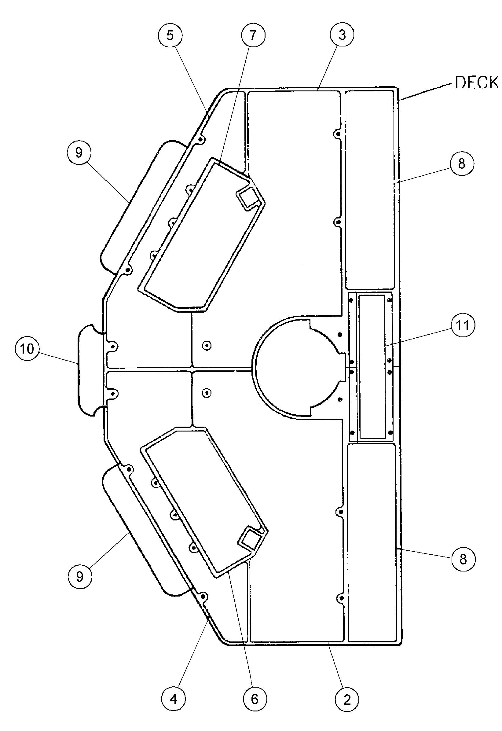 Схема запчастей Volvo DD146HF S/N 53539 - - 86433 Flex Tread Installation 