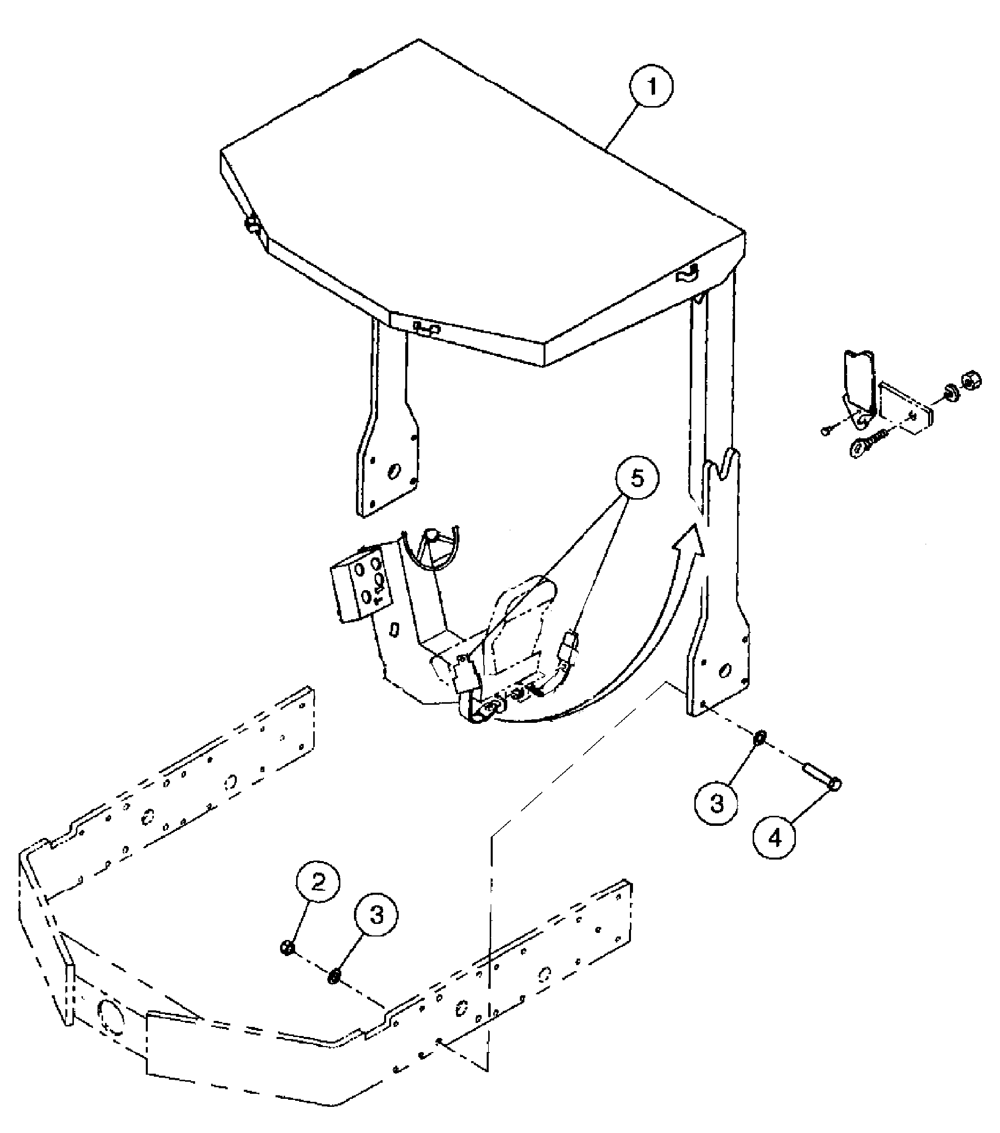 Схема запчастей Volvo DD146HF S/N 53539 - - 90758 ROPS/FOPS Installation 