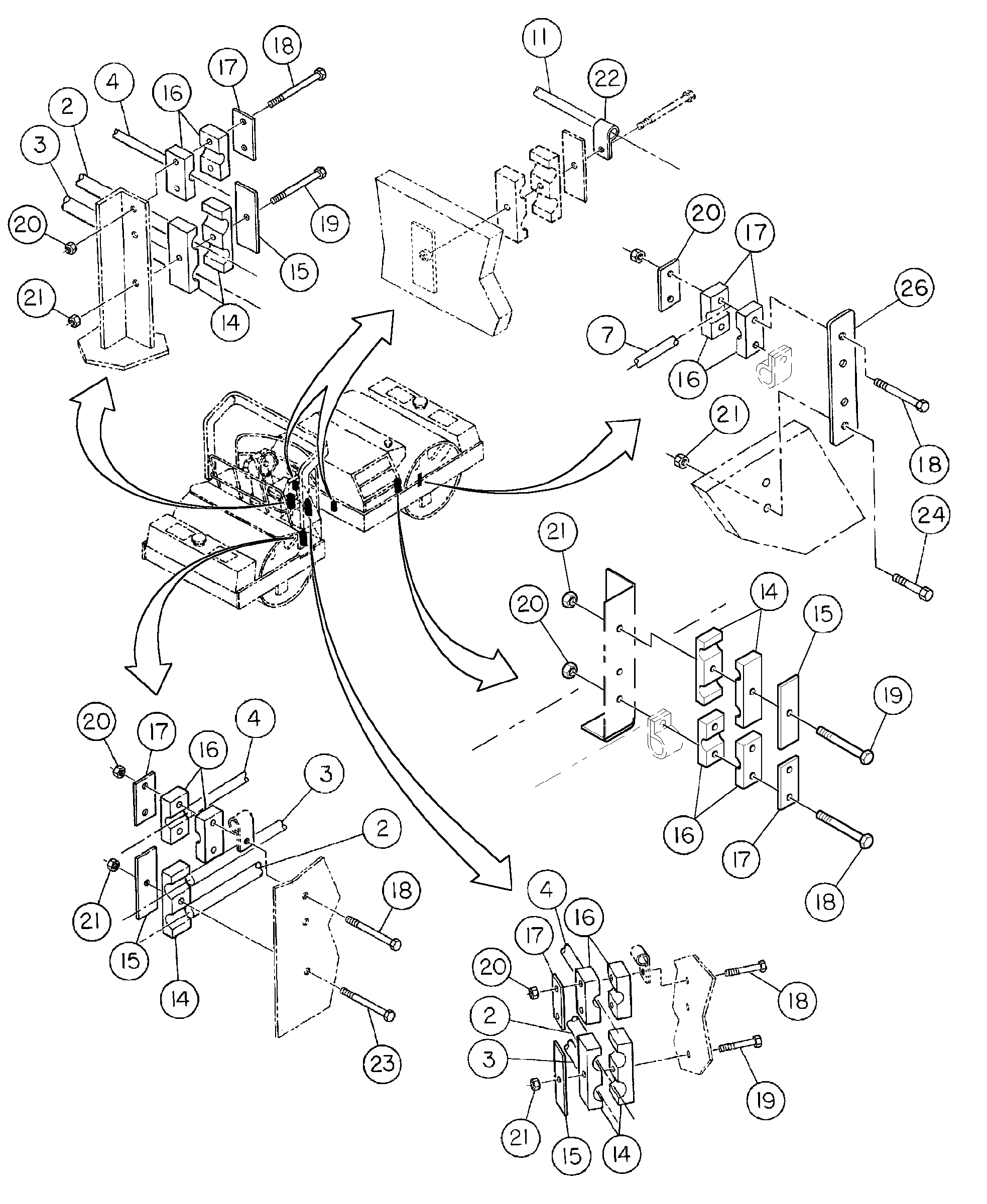 Схема запчастей Volvo DD146HF S/N 53539 - - 86690 Propulsion Hose Installation 