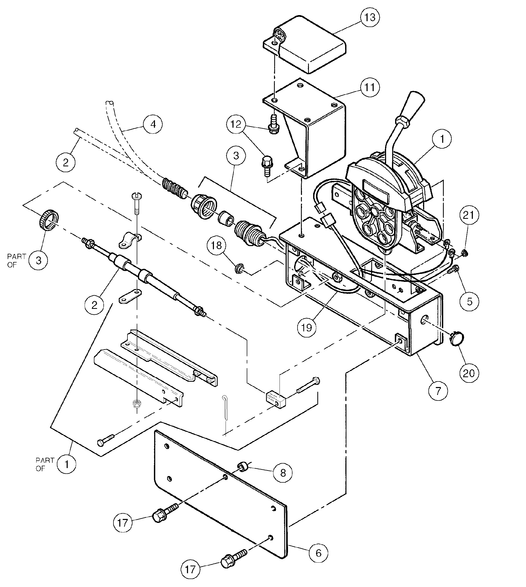 Схема запчастей Volvo DD146HF S/N 53539 - - 81471 Control Lever Assembly 