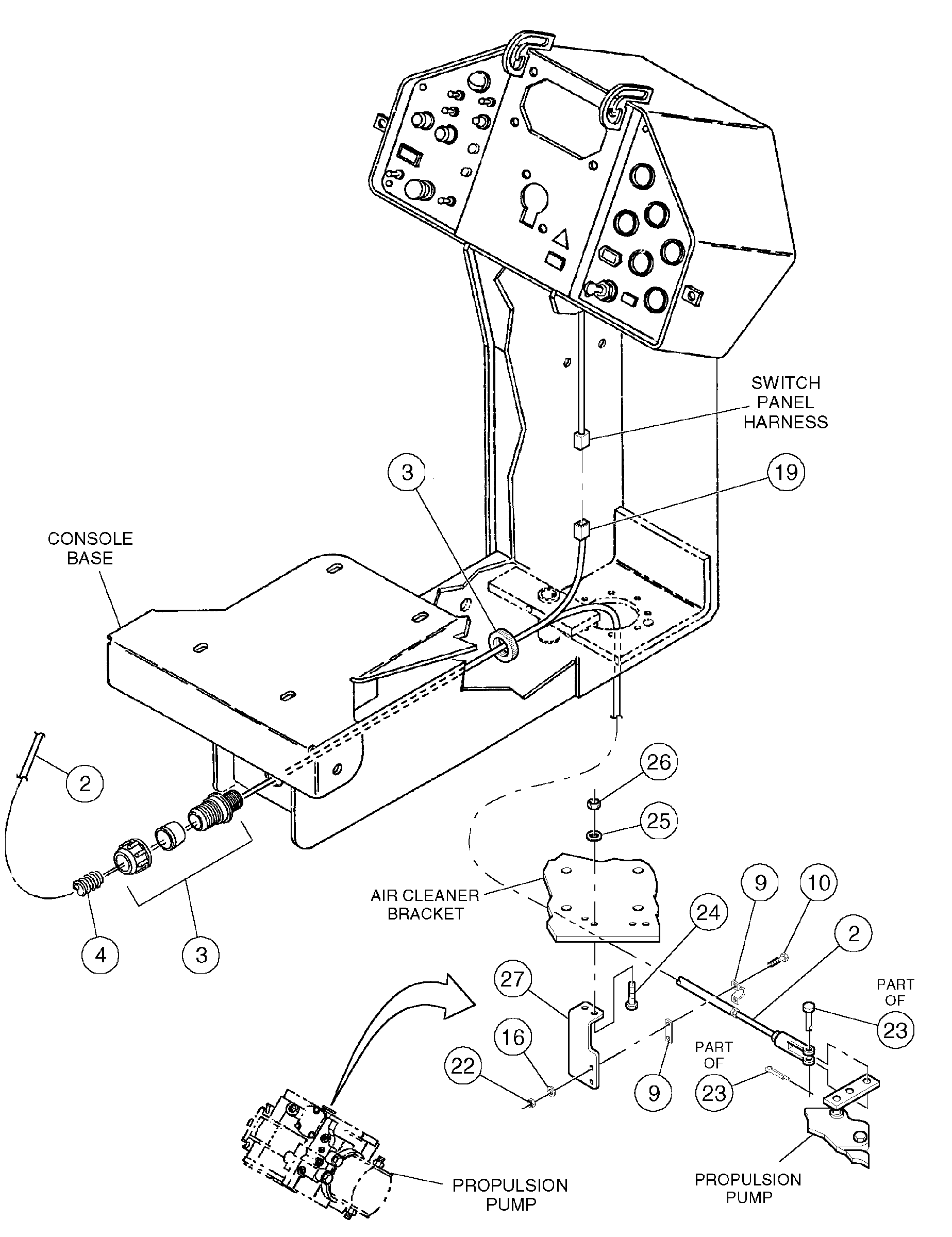 Схема запчастей Volvo DD146HF S/N 53539 - - 85336 Control Lever Assembly 