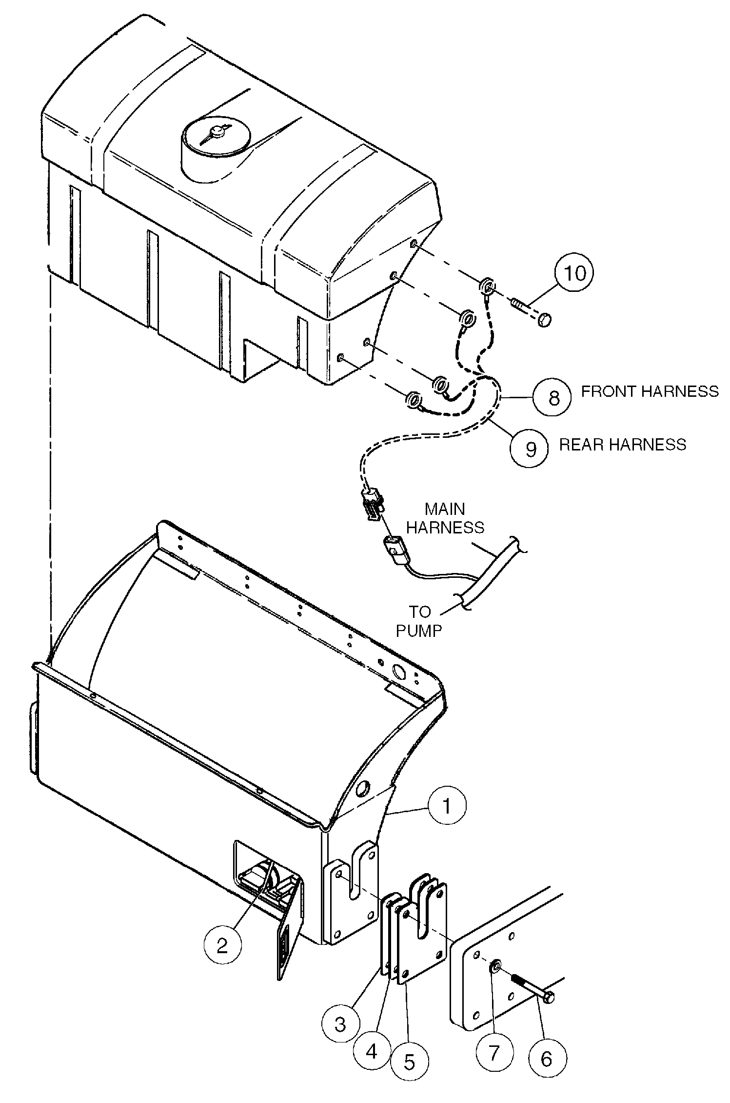 Схема запчастей Volvo DD146HF S/N 53539 - - 88536 Water System Installation 