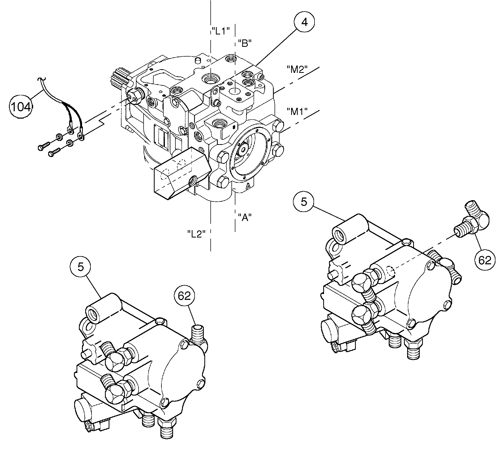 Схема запчастей Volvo DD146HF S/N 53539 - - 85681 Engine Installation 