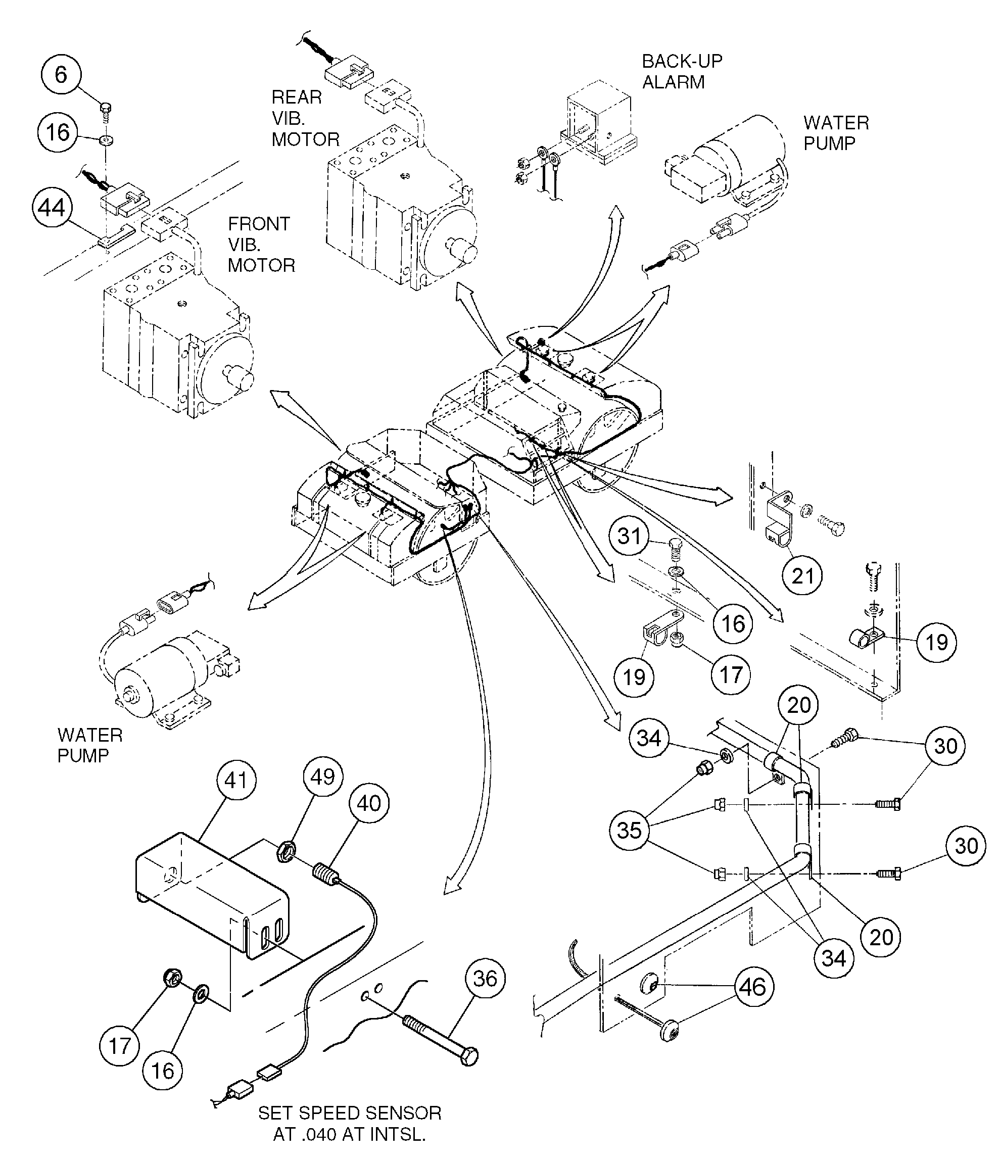 Схема запчастей Volvo DD146HF S/N 53539 - - 89176 Main Cable Harness Installation 