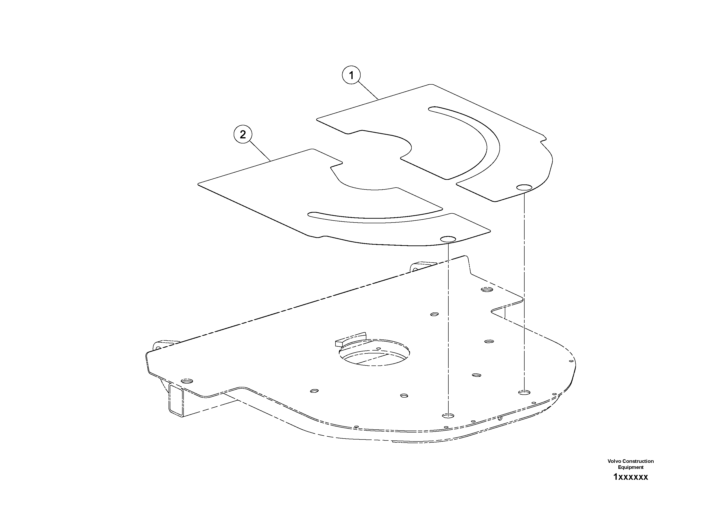 Схема запчастей Volvo DD80 - 8946 Deck Tread Installation DD80 S/N 0820107116 -