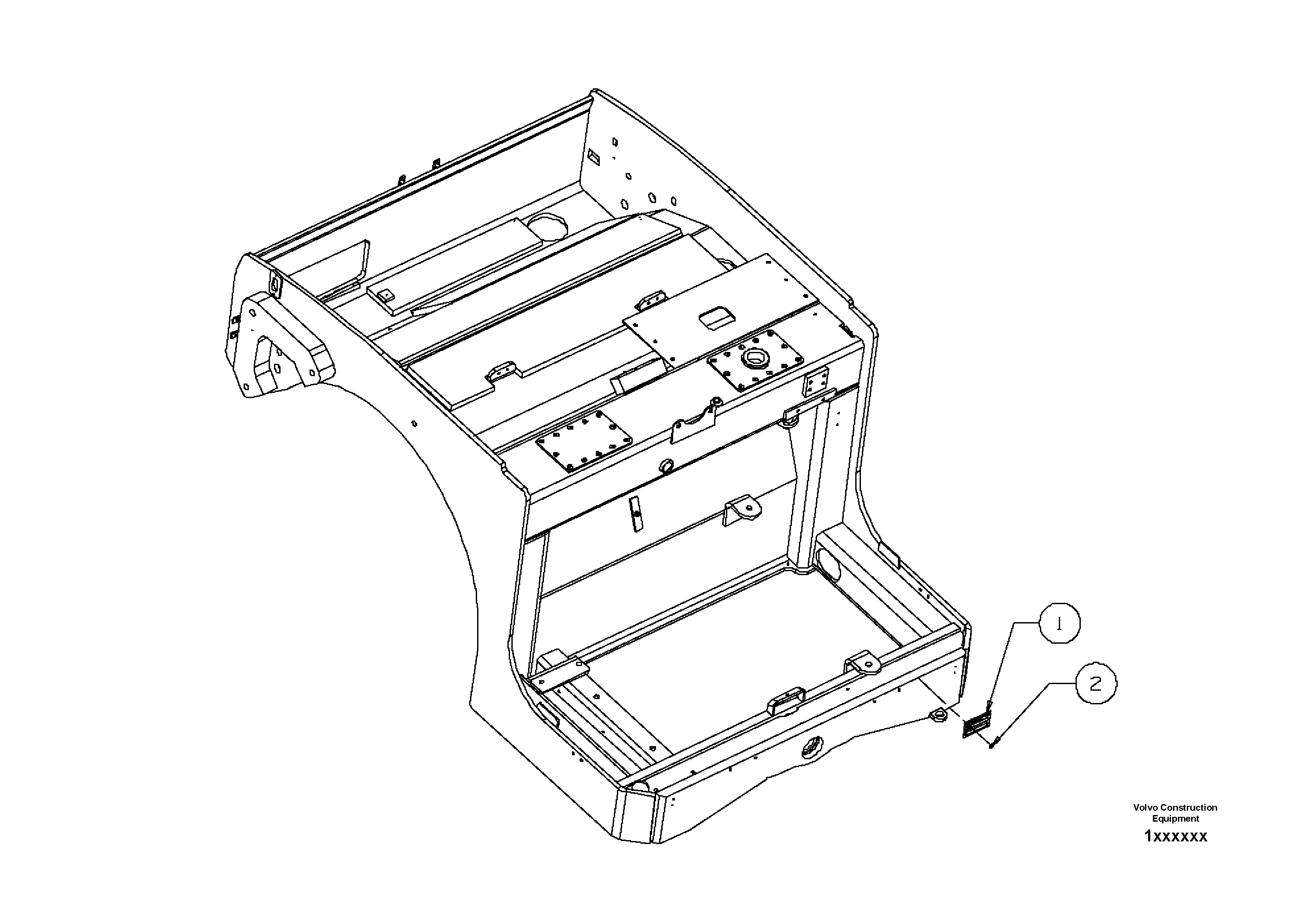 Схема запчастей Volvo DD80 - 41553 Serial Number Plate Installation DD80 S/N 0820107116 -