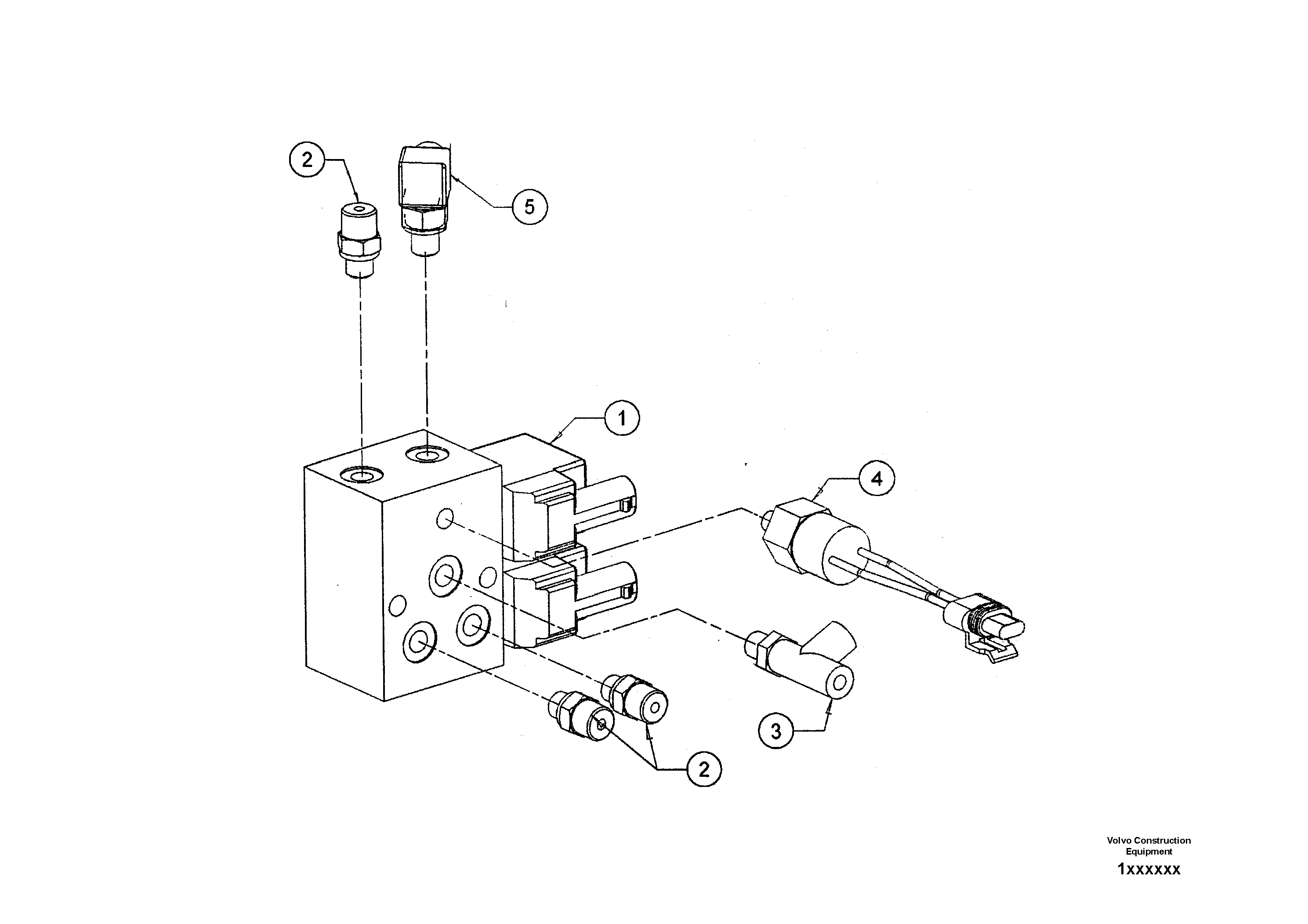 Схема запчастей Volvo DD80 - 8957 Brake/destroke Valve Assembly DD80 S/N 0820107116 -