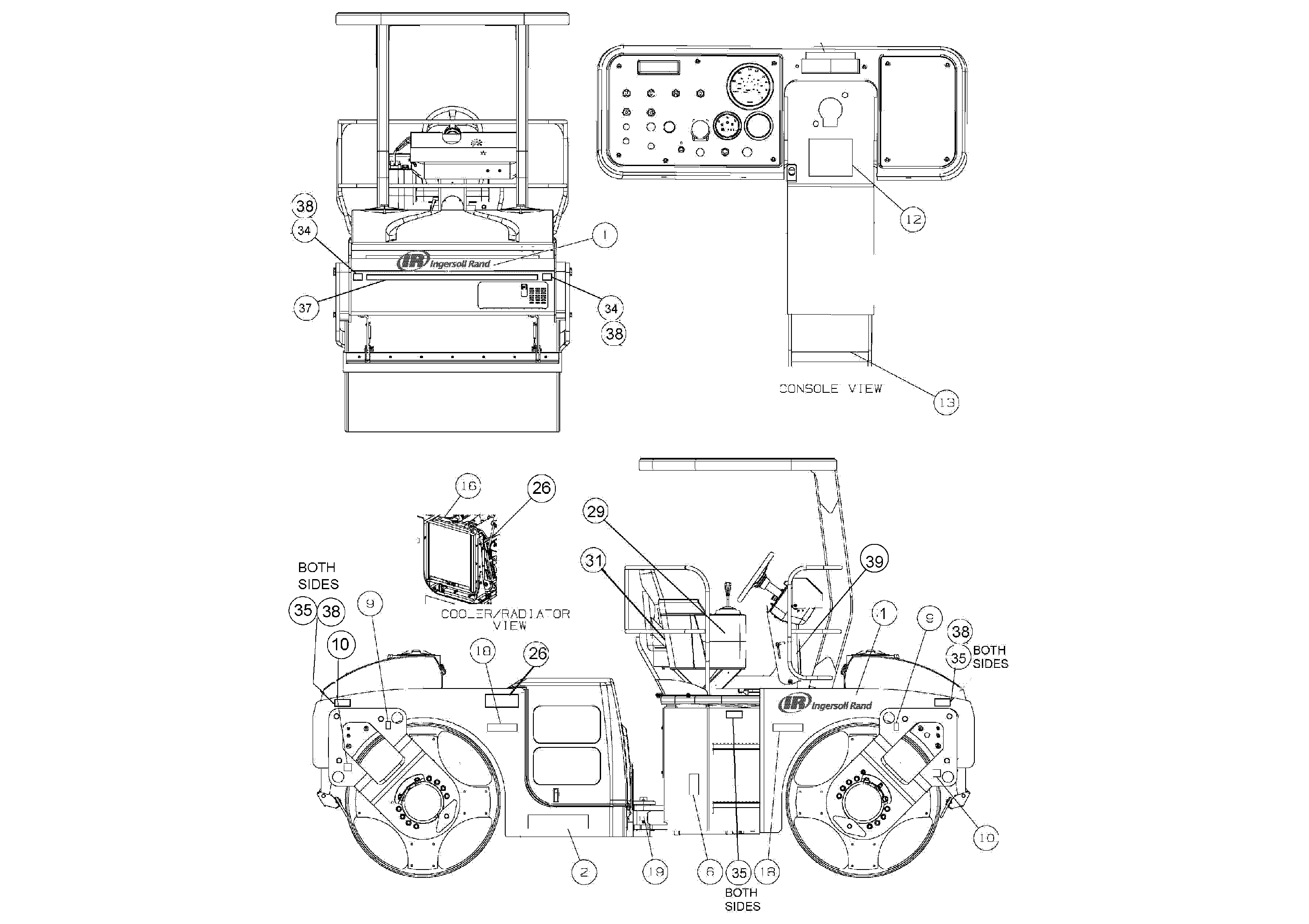 Схема запчастей Volvo DD80 - 17199 Decal Installation DD80 S/N 0720110086-