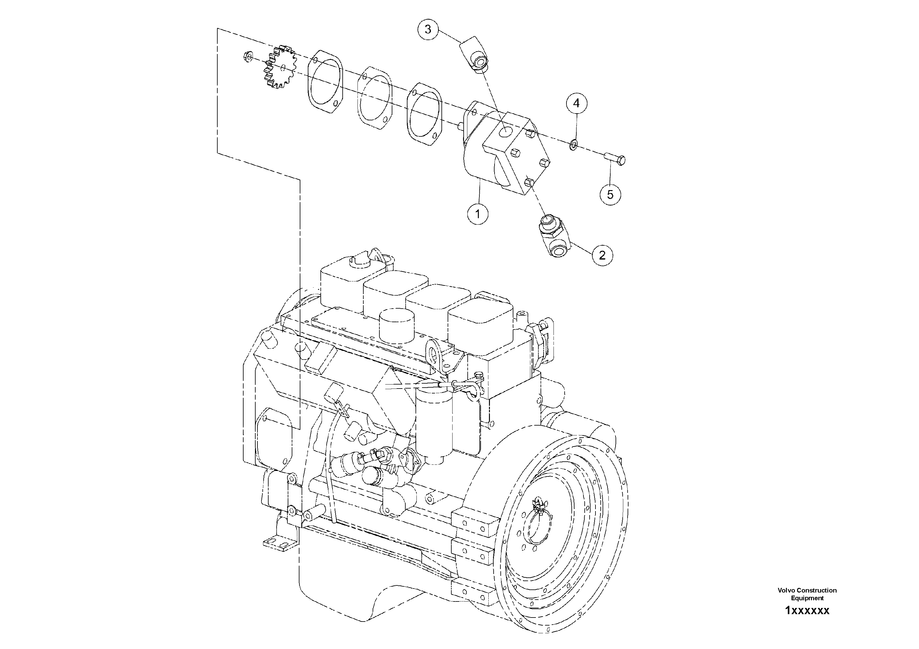 Схема запчастей Volvo DD80 - 100402 Vibration Pump Assembly DD80 S/N 0720110086-